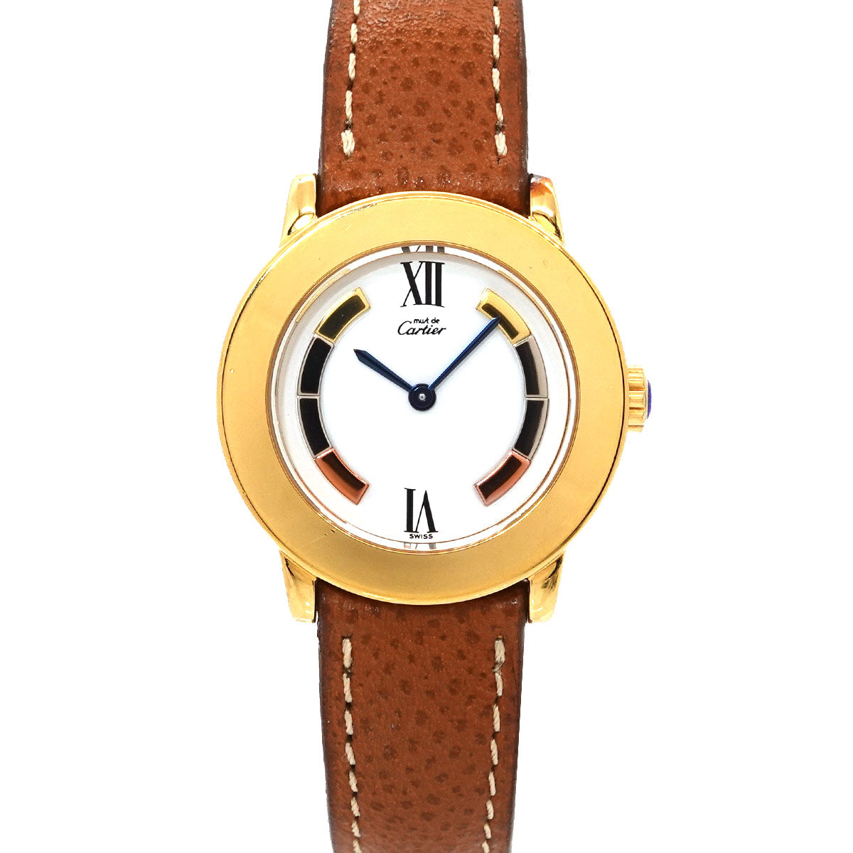 Must Ronde Vermeil W1009143 White Dial Silver 925 Ladies Watch