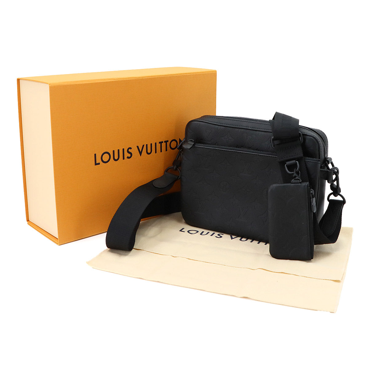 Monogram Shadow Trio Messenger Shoulder Bag Noir M46602