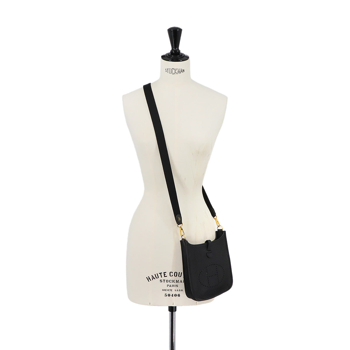 Evelyne Amazone TPM Shoulder Bag Taurillon Clemence Black