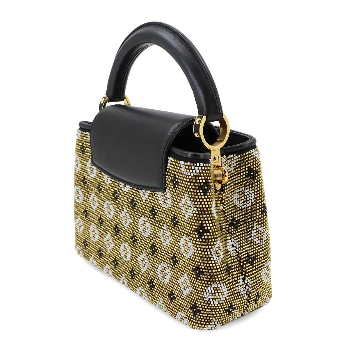 Capucines MINI Hand Shoulder Bag Leather Black M21494