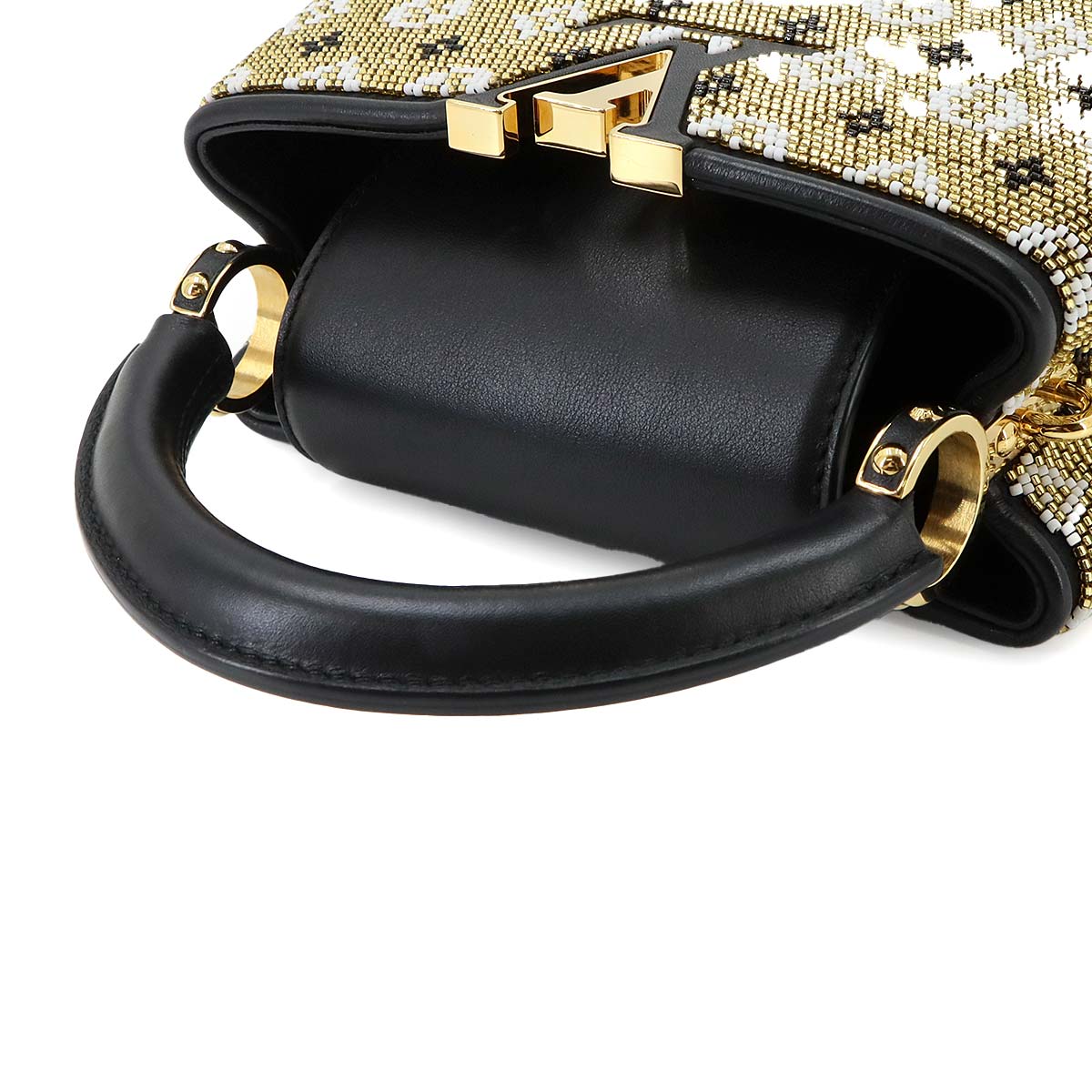 Capucines MINI Hand Shoulder Bag Leather Black M21494