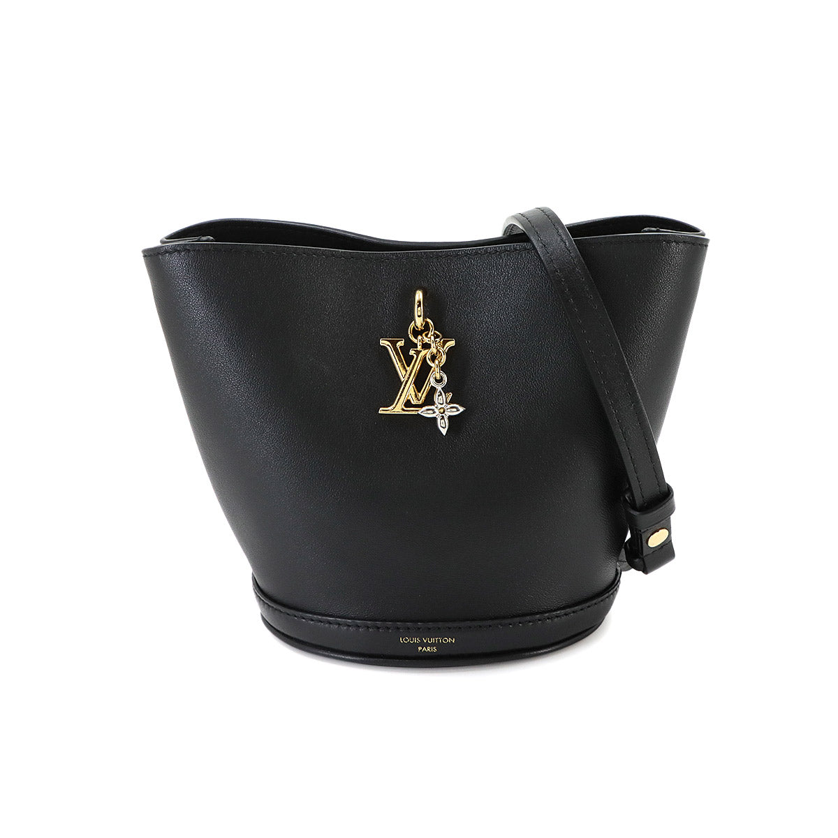 LV Bloom Mini Hobo Shoulder Bag Leather Black M27260