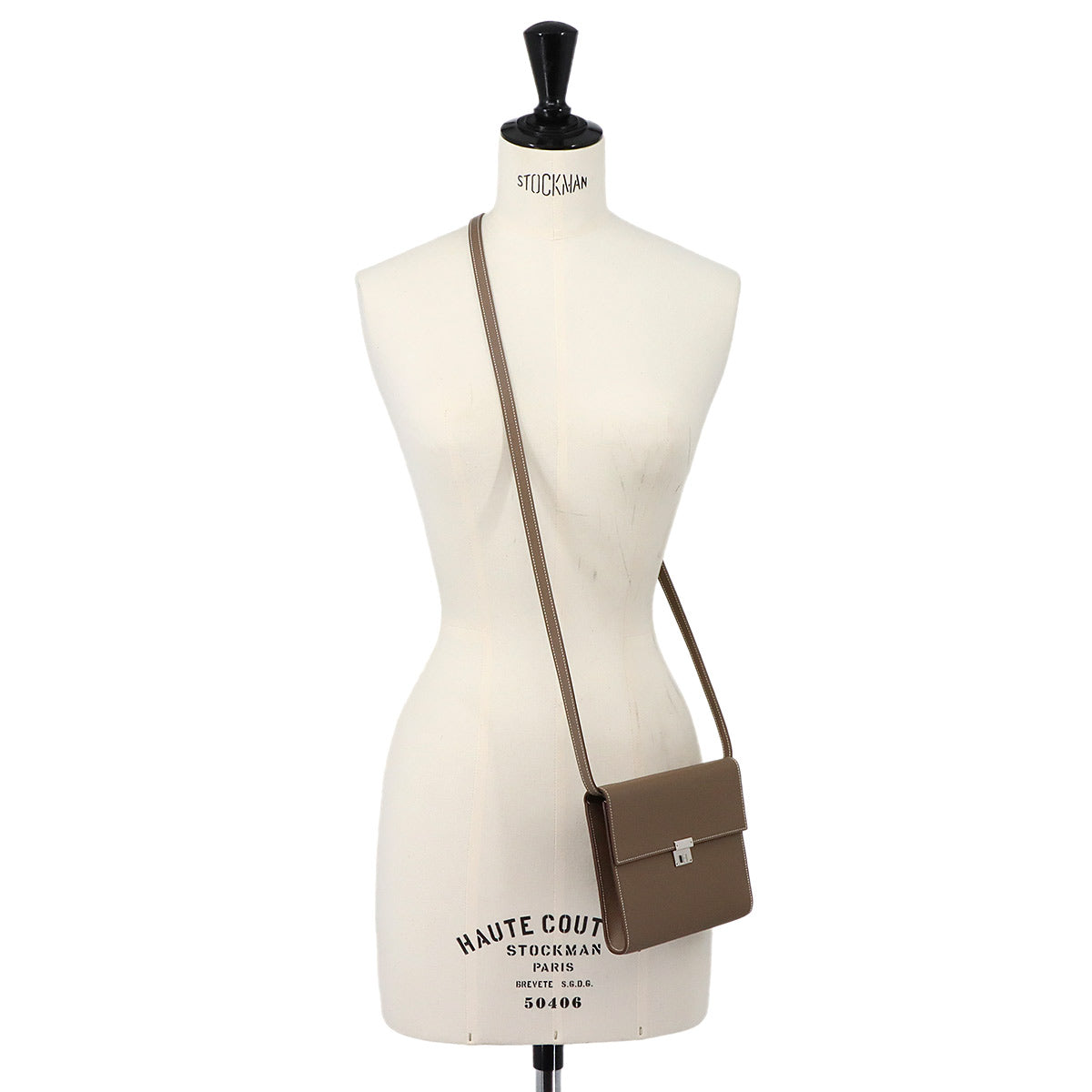 Click 16 Shoulder Bag Veau Epsom Etoupe Purse