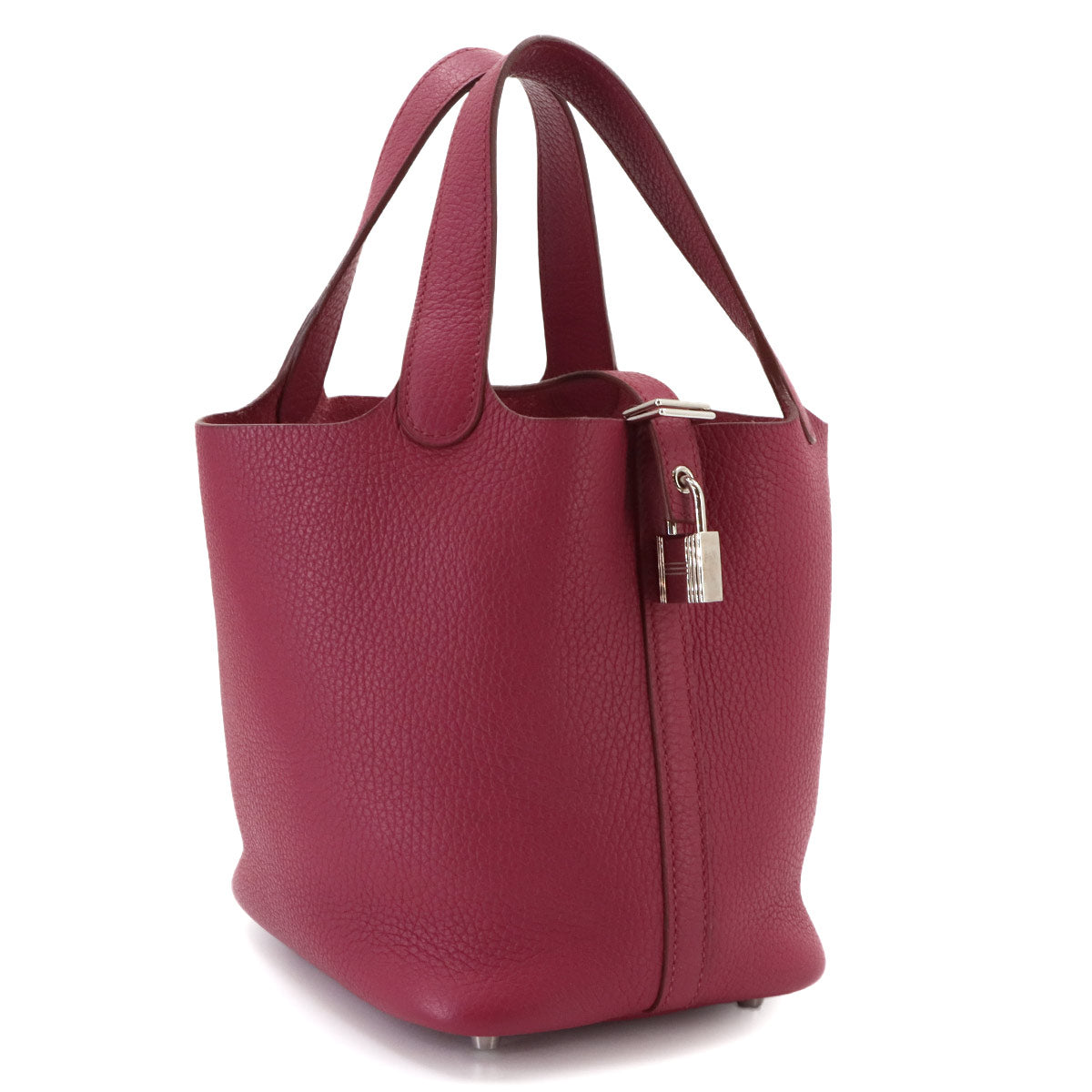 Picotin Lock PM Hand Bag Taurillon Clemence Ruby