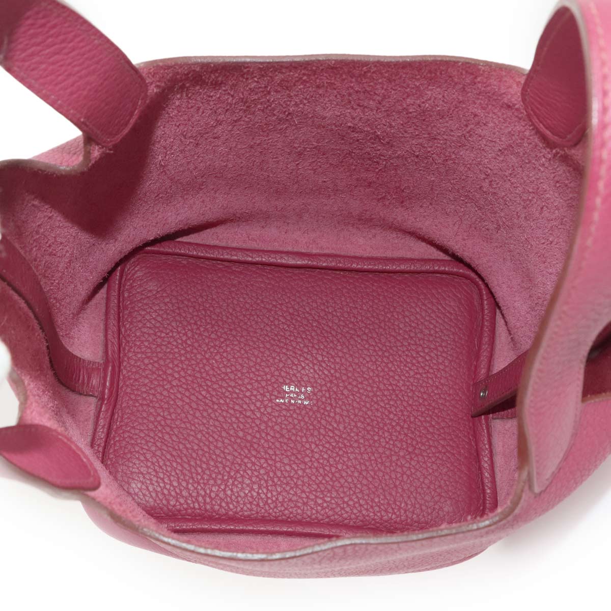 Picotin Lock PM Hand Bag Taurillon Clemence Ruby