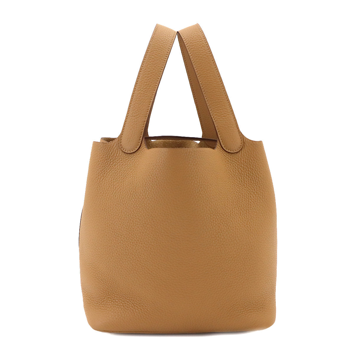 Picotin Lock MM Hand Bag Taurillon Clemence Biscuit Purse