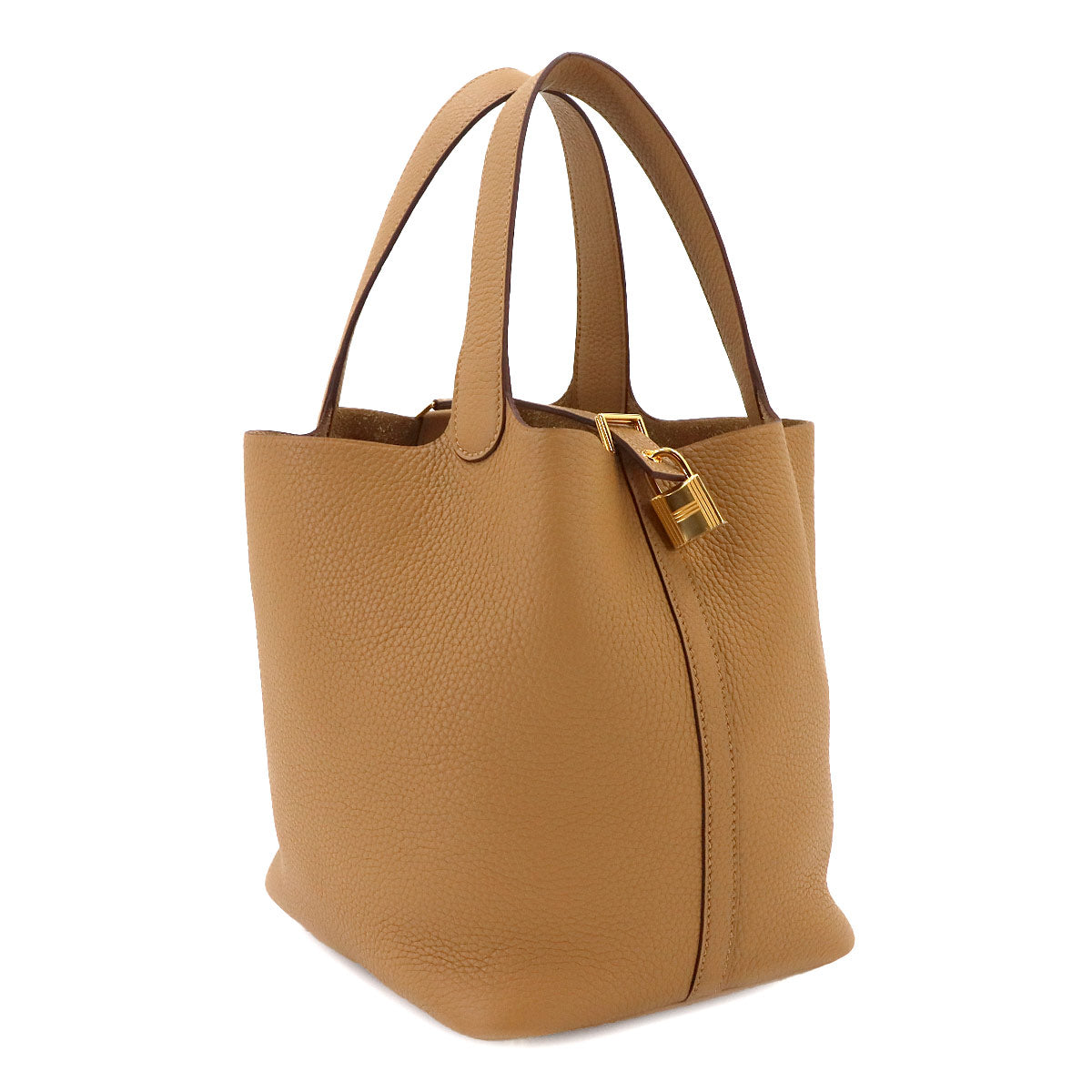 Picotin Lock MM Hand Bag Taurillon Clemence Biscuit Purse