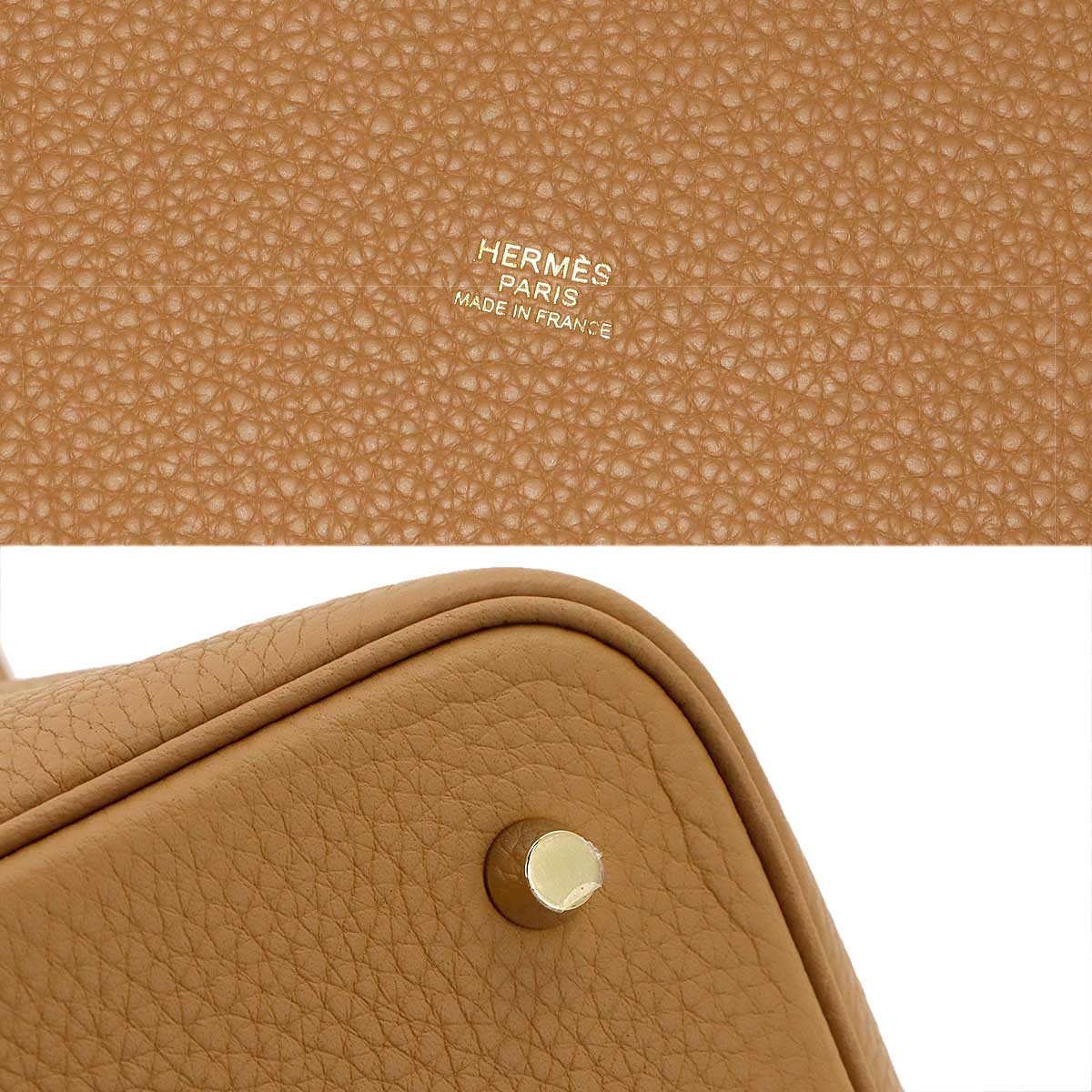 Picotin Lock MM Hand Bag Taurillon Clemence Biscuit Purse