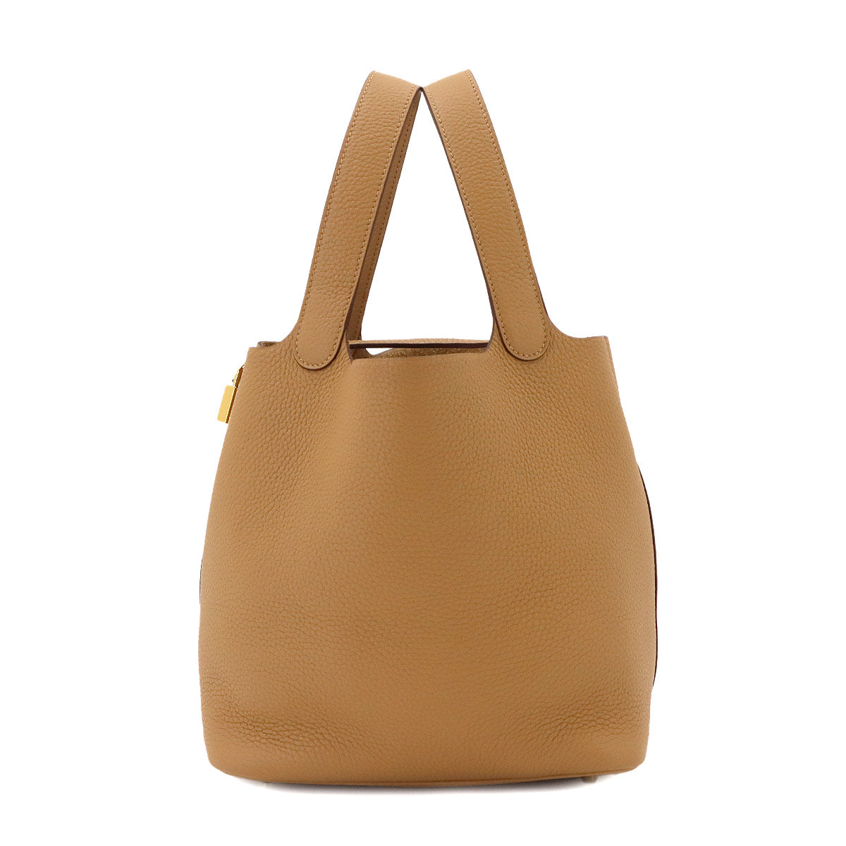 Picotin Lock MM Hand Bag Taurillon Clemence Biscuit Purse