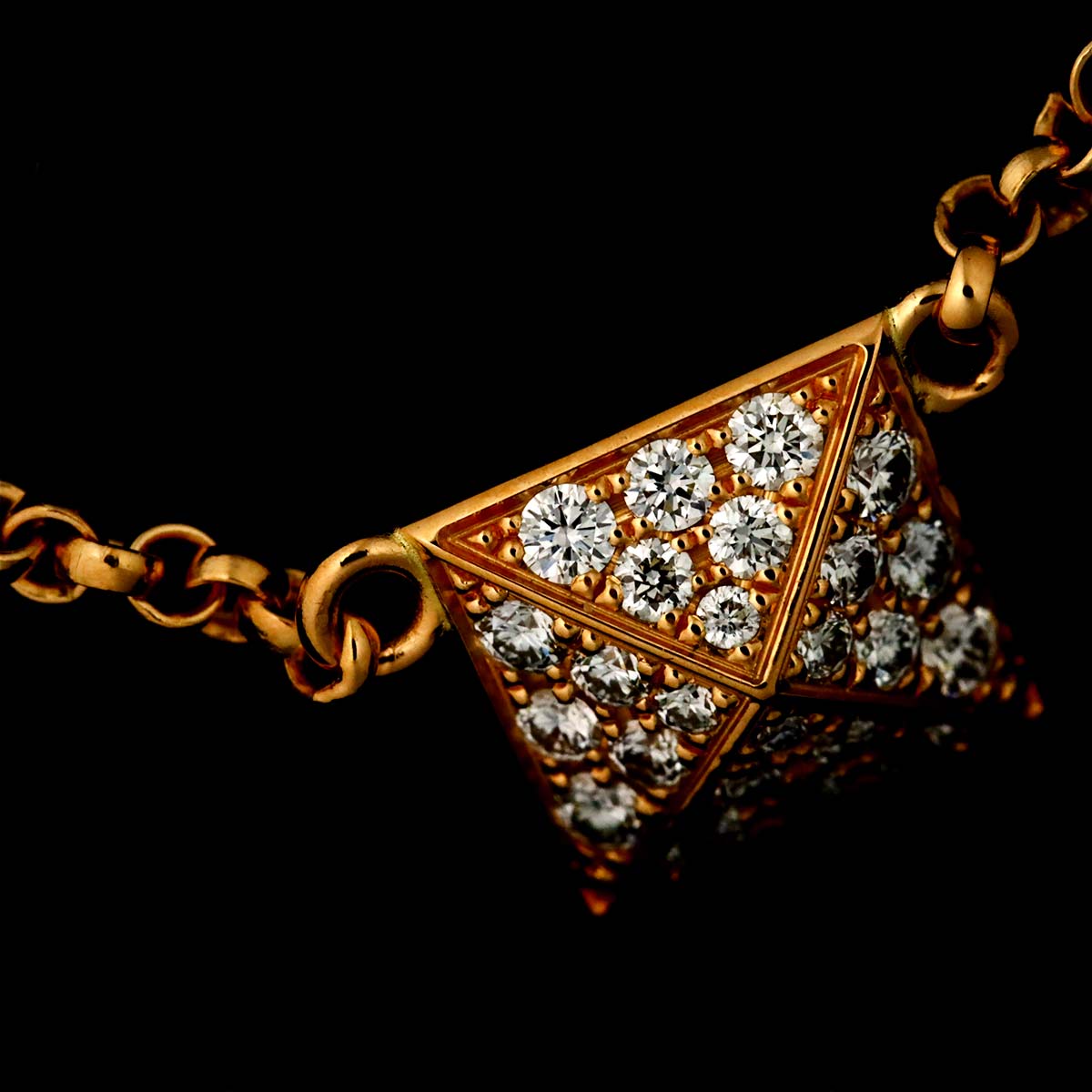 Diamond Bracelet 18K Pink Gold 750