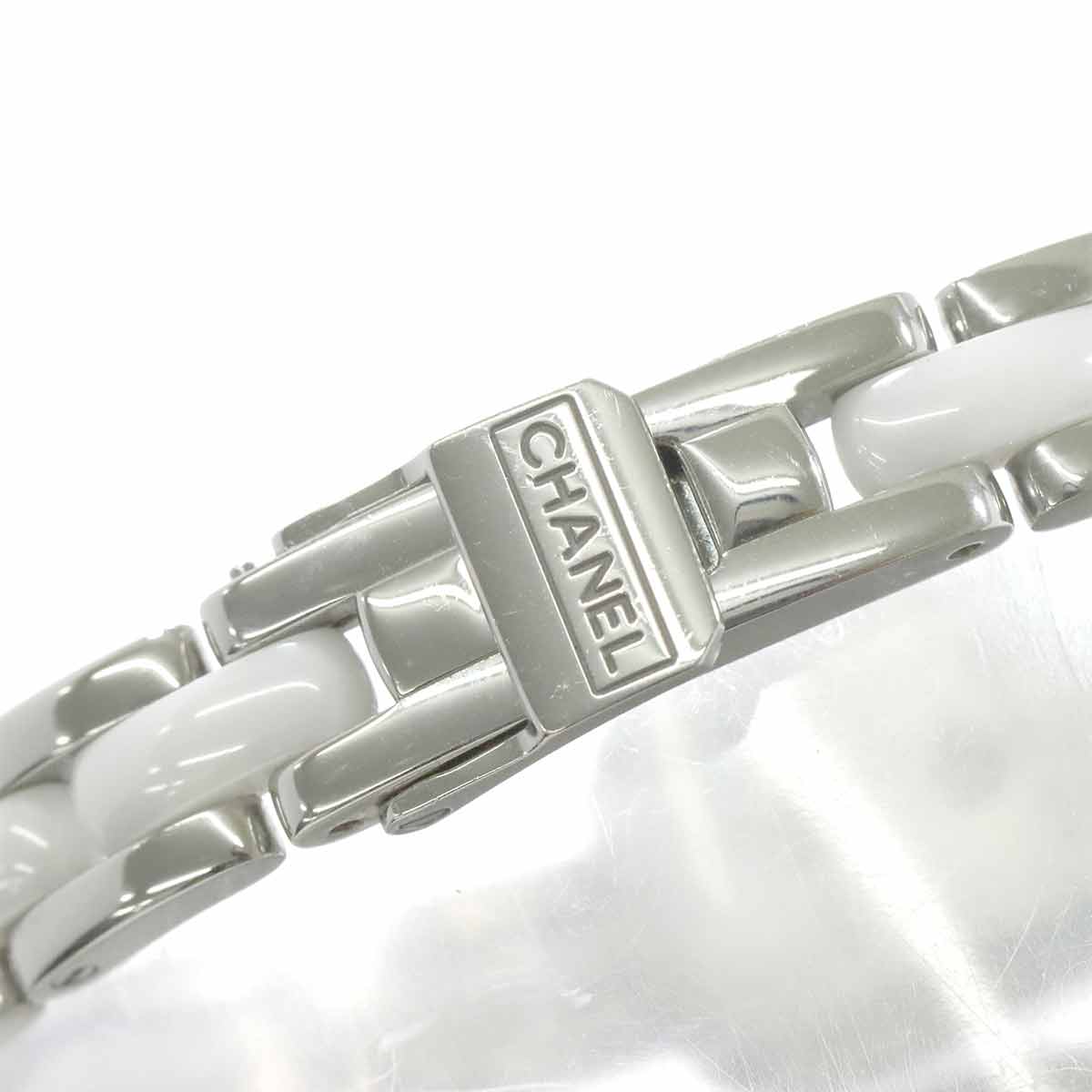 Premiere H2132 Diamond Bezel Ceramic Quartz White Dial Ladies