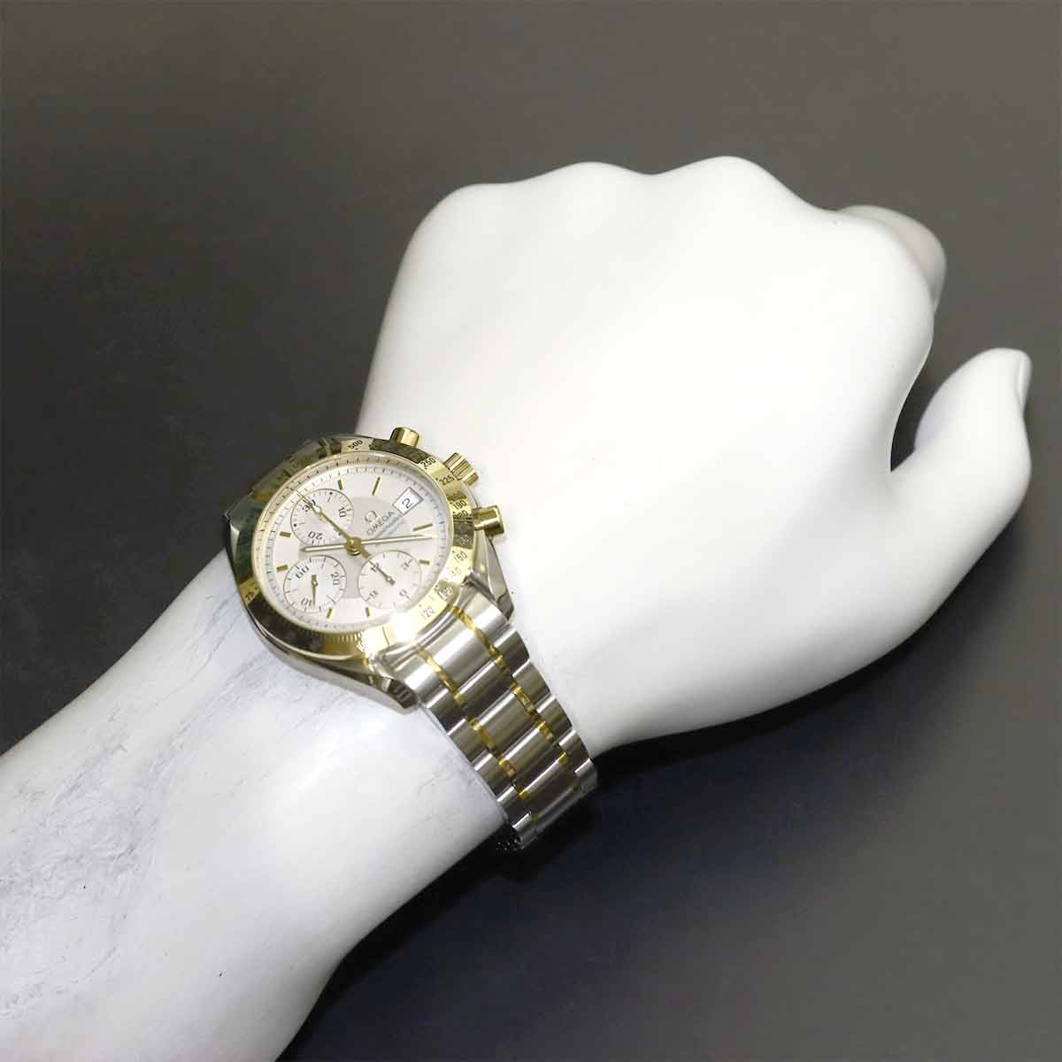 Speedmaster Date 3313 30 Yellow Gold Chronograph Automatic