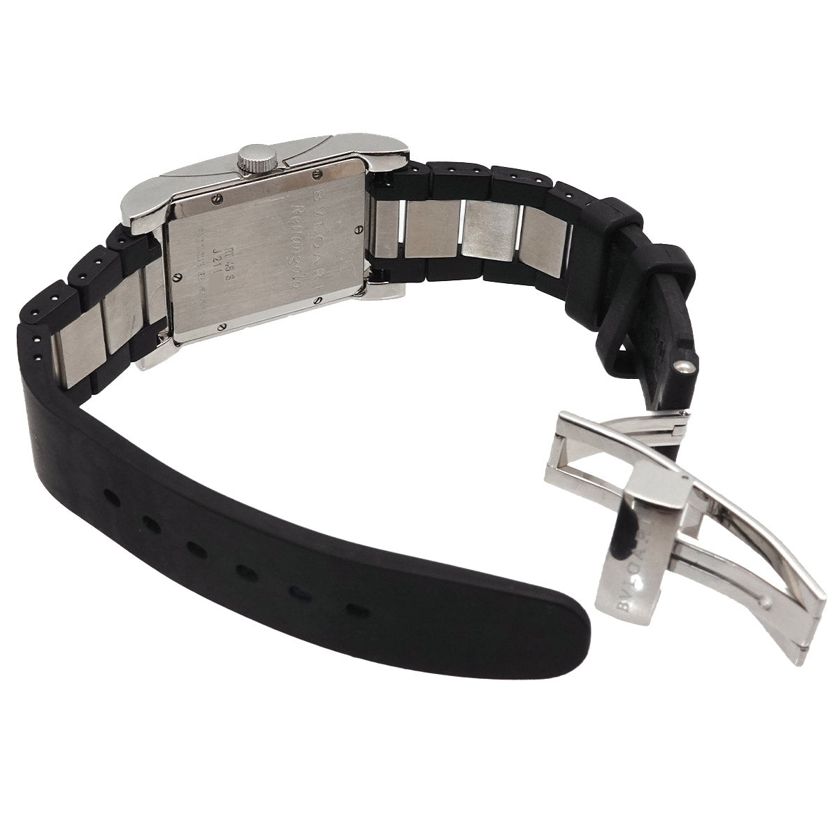 Rettangolo RT45S Automatic Date Black Dial Mens Watch