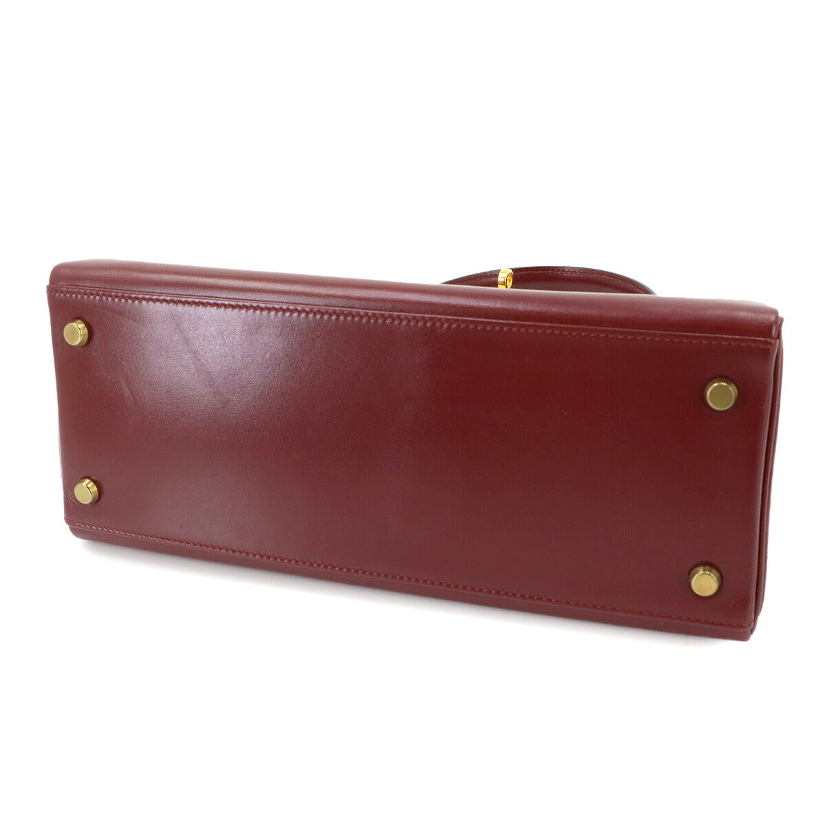 Kelly 28 2way Hand Shoulder Bag Box calf Rouge H Vintage