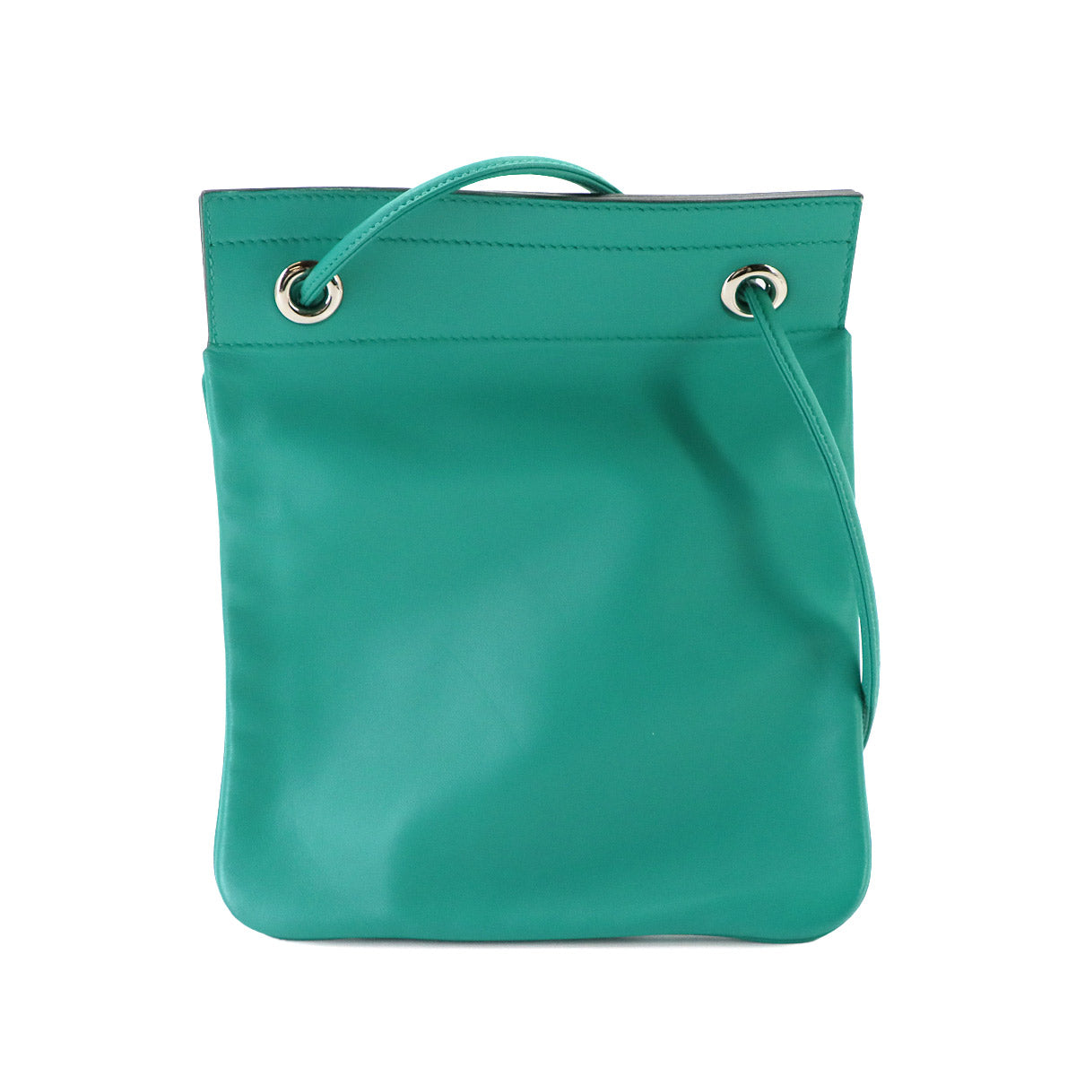 Aline Mini Shoulder Bag Veau Swift Vert Verone Purse