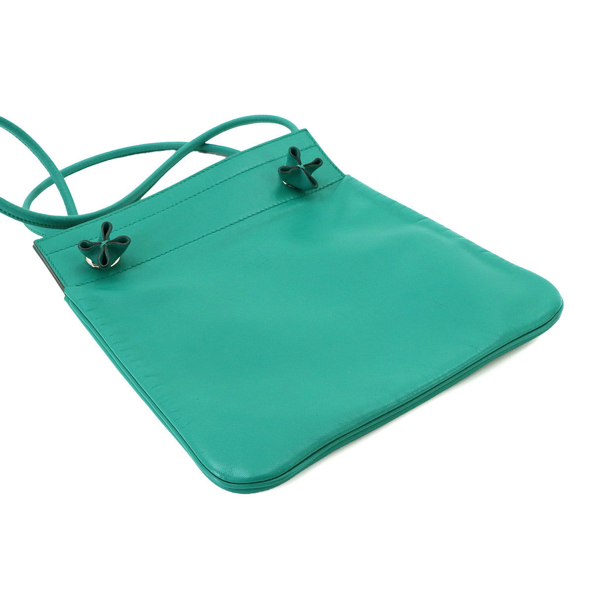 Aline Mini Shoulder Bag Veau Swift Vert Verone Purse