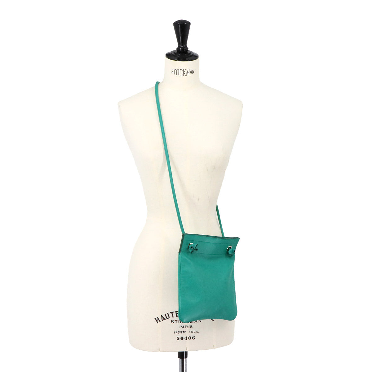 Aline Mini Shoulder Bag Veau Swift Vert Verone Purse