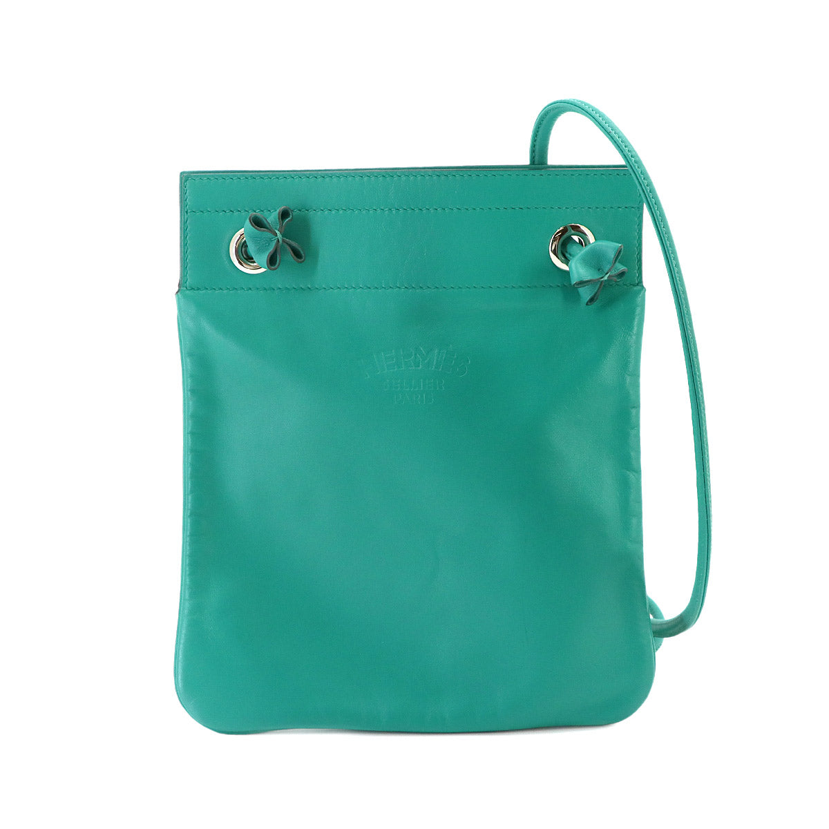 Aline Mini Shoulder Bag Veau Swift Vert Verone Purse