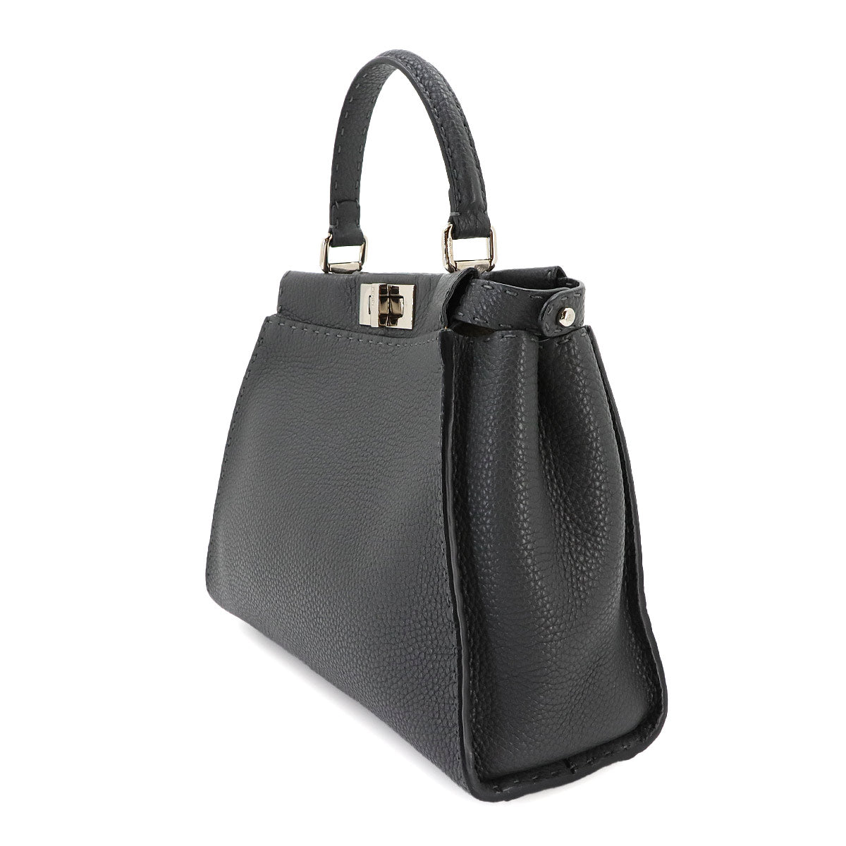 Seleria Peekaboo Regular Hand Shoulder Bag Leather Gray 8BN290