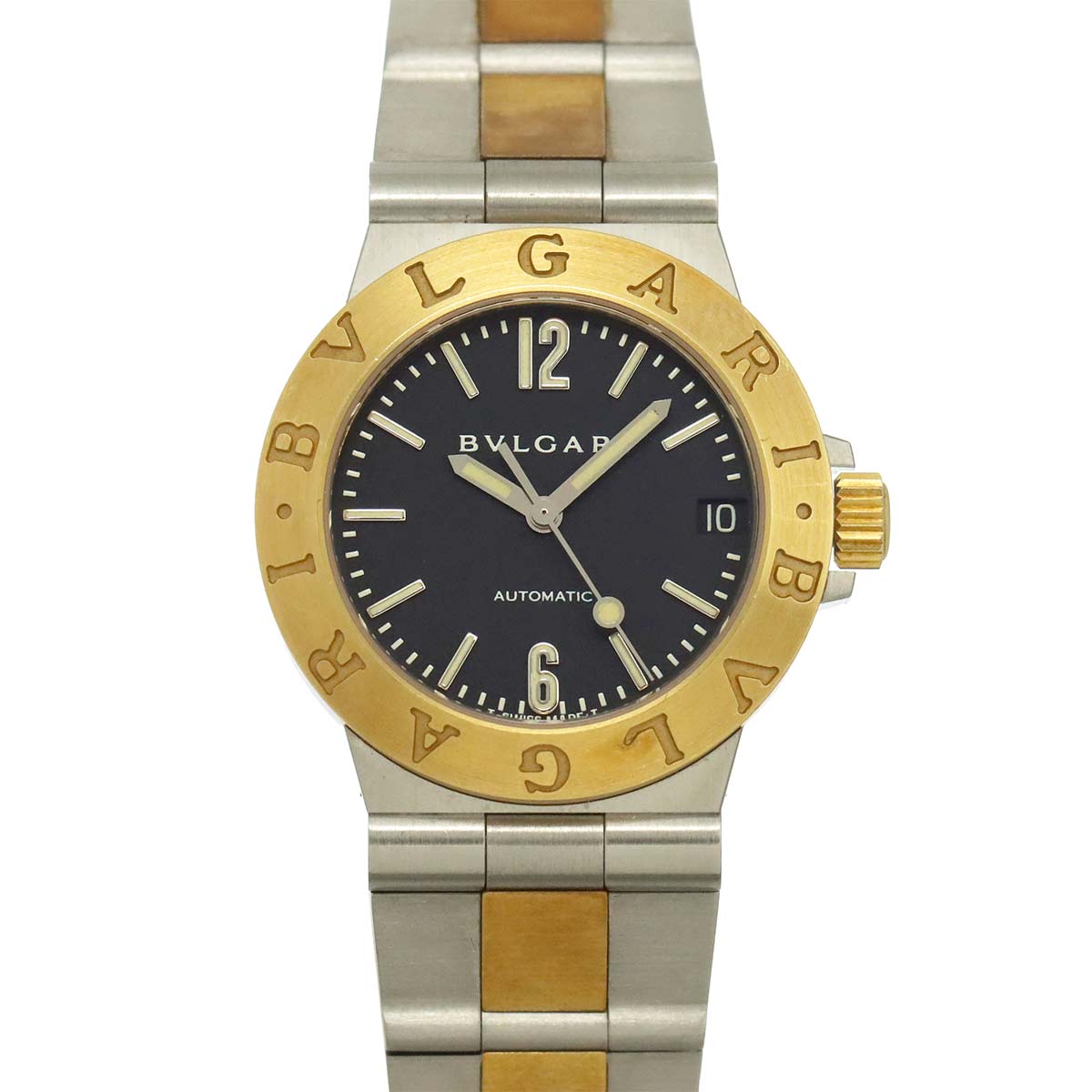 Diagono Sports LCV29SG Black Dial 750YG Automatic Ladies Watch