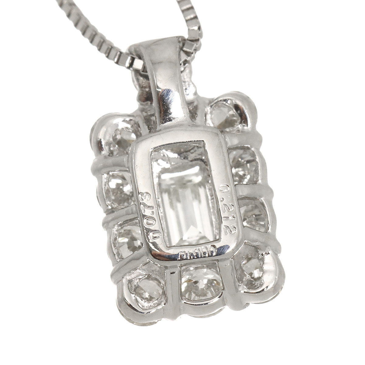 Diamond 0.212ct K/VS1 0.73ct Necklace Pt