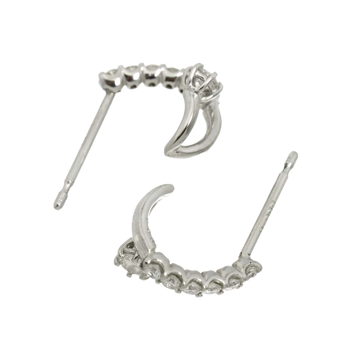 Diamond 0.20ct/0.20ct Earrings Pierced Pt Platinum