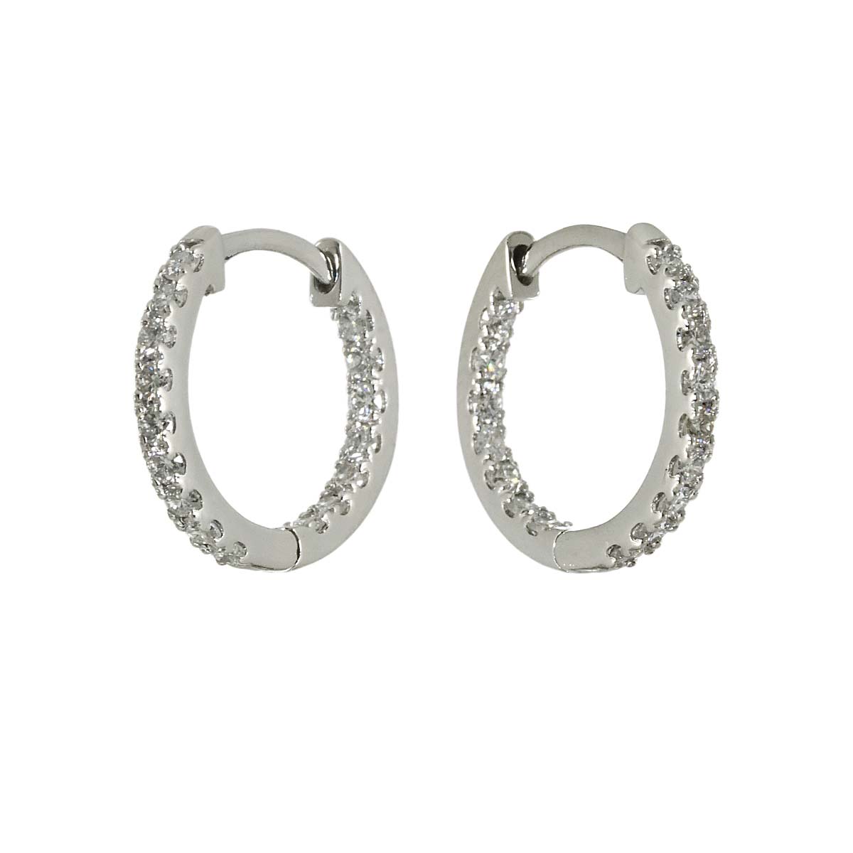 Diamond 0.22ct/0.22ct Earrings Pierced Pt Platinum