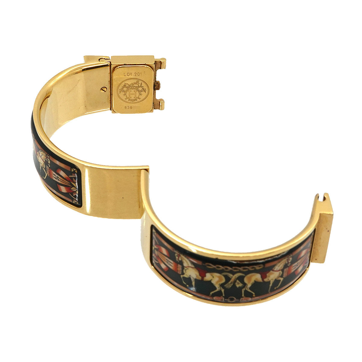 Loquet LO1.201 Quartz Gold Dial Ladies Bngle Watch