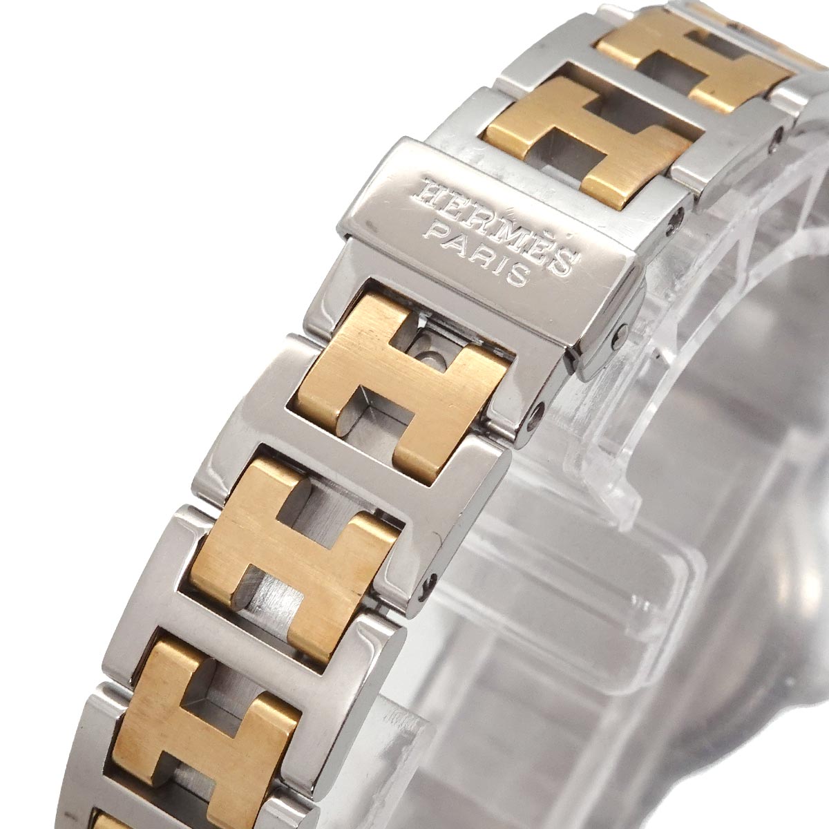 Clipper Two Tone CL4 220 Quartz Date cream Dial Ladies Watch