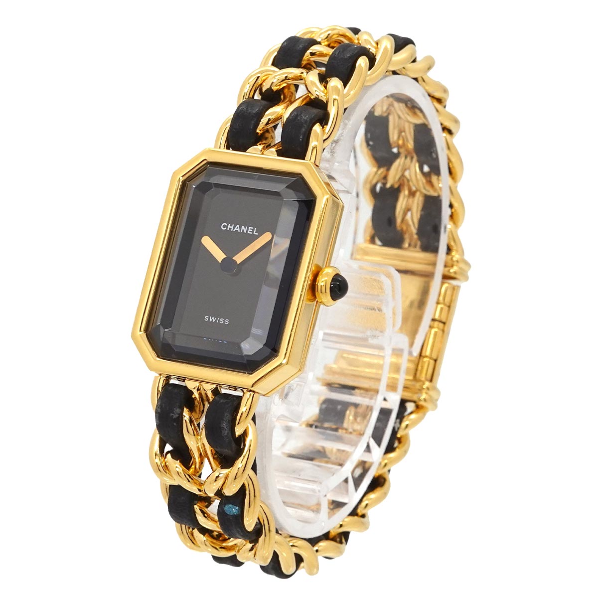 Premiere Size M H0001 Vintage Quartz Black Dial Ladies Watch