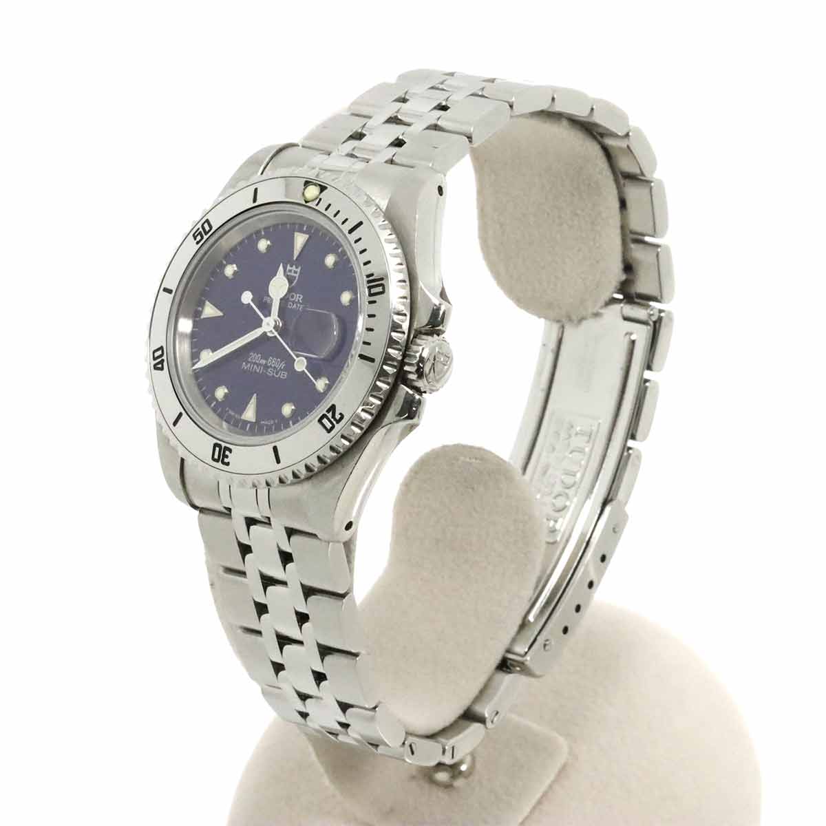 Prince Date Mini-Sub 73190 Automatic Date Blue Dial Boys Watch