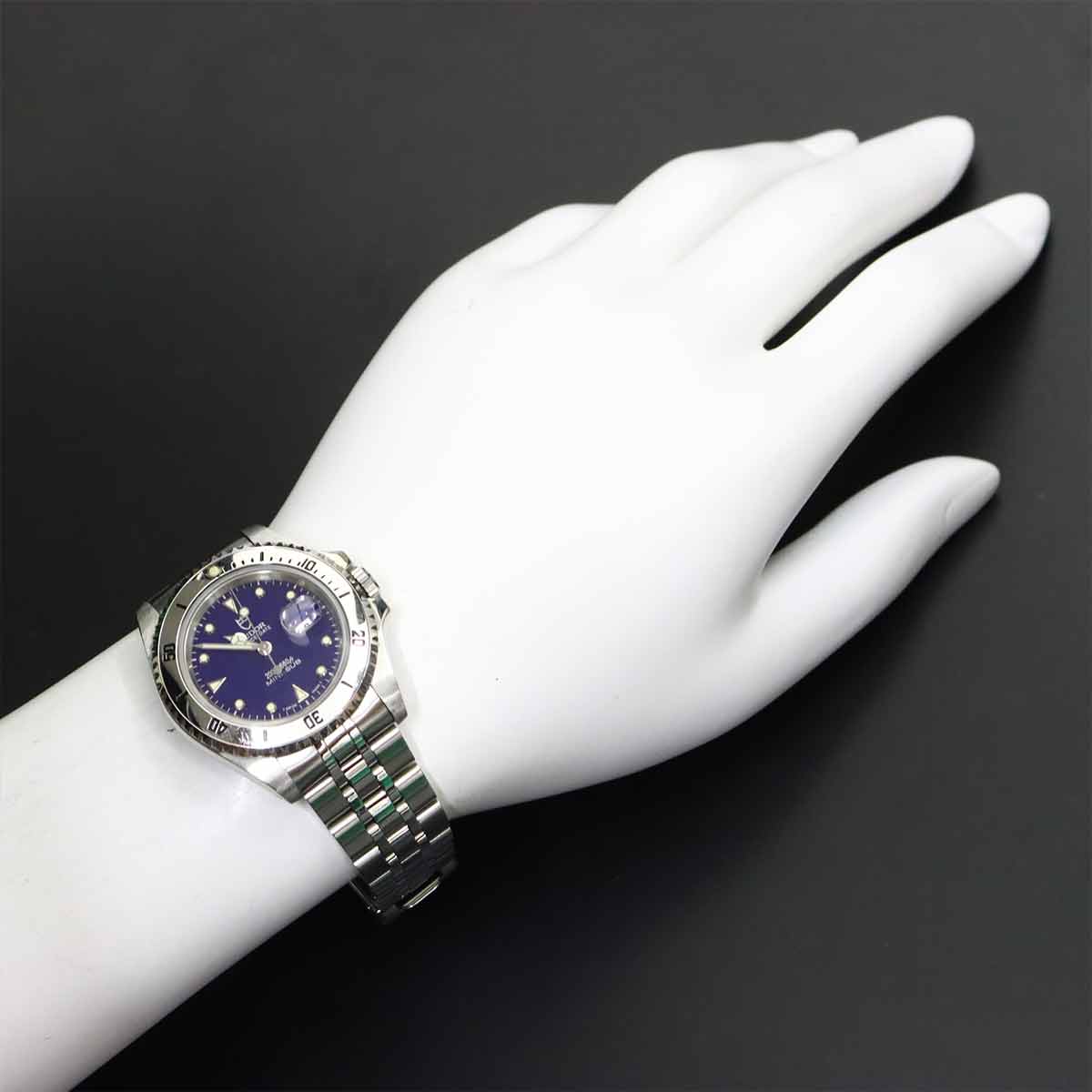 Prince Date Mini-Sub 73190 Automatic Date Blue Dial Boys Watch