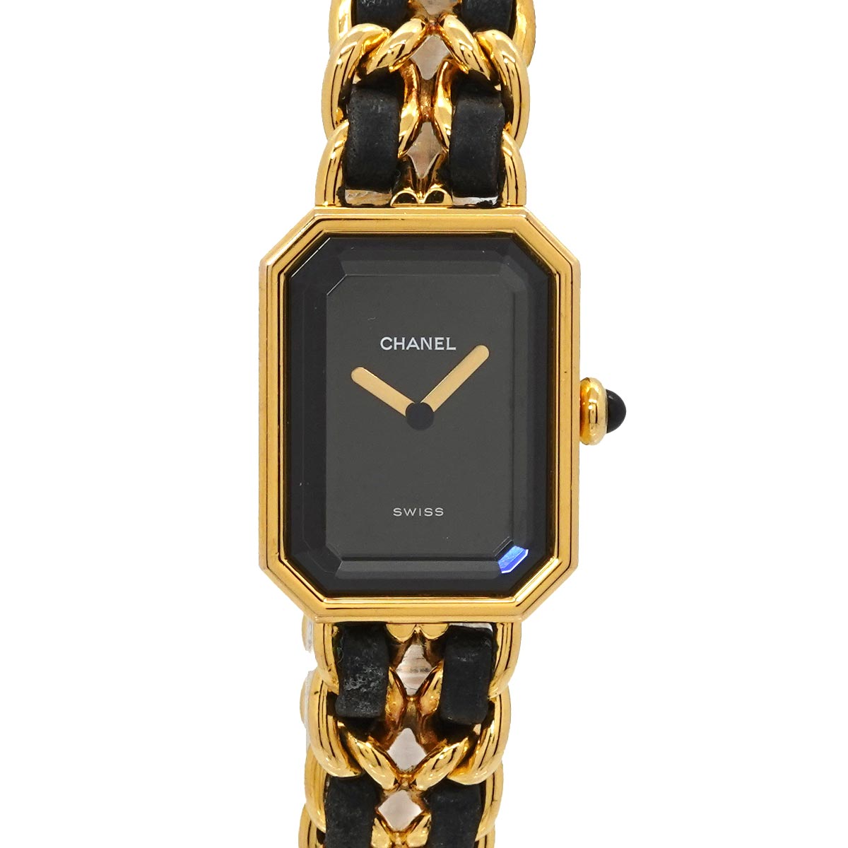 Premiere Size XL H0001 Vintage Quartz Black Dial Ladies Watch