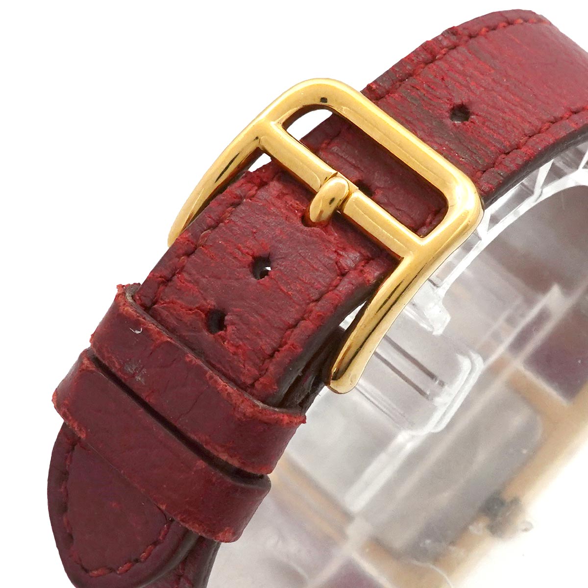 Medor Vintage pyramid Gold studs Quartz White Dial Ladies