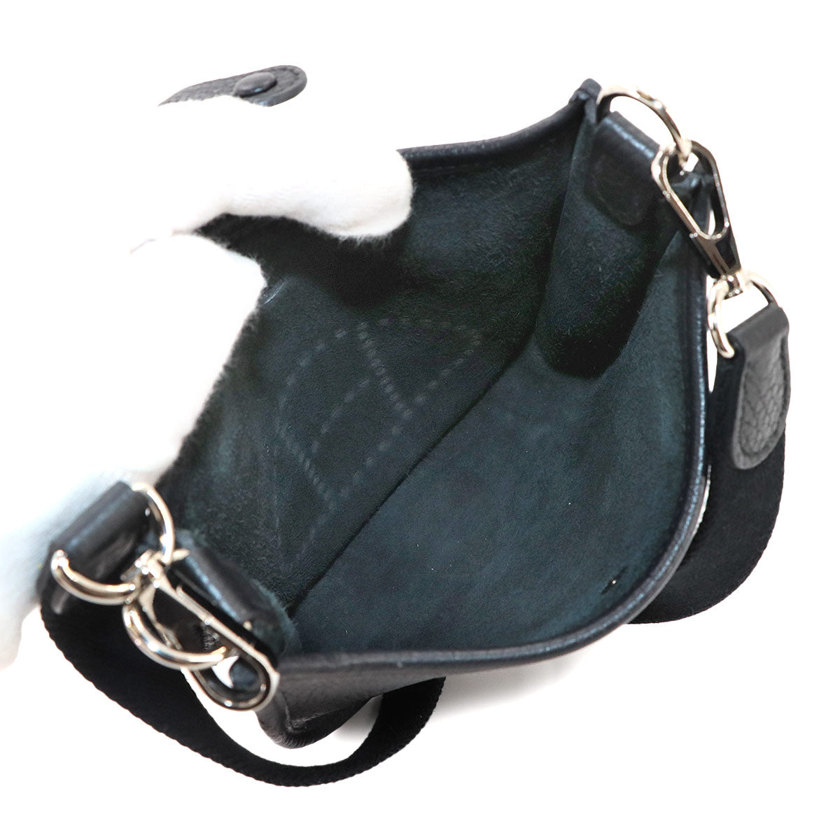 Evelyne Amazone TPM Shoulder Bag Taurillon Clemence Black