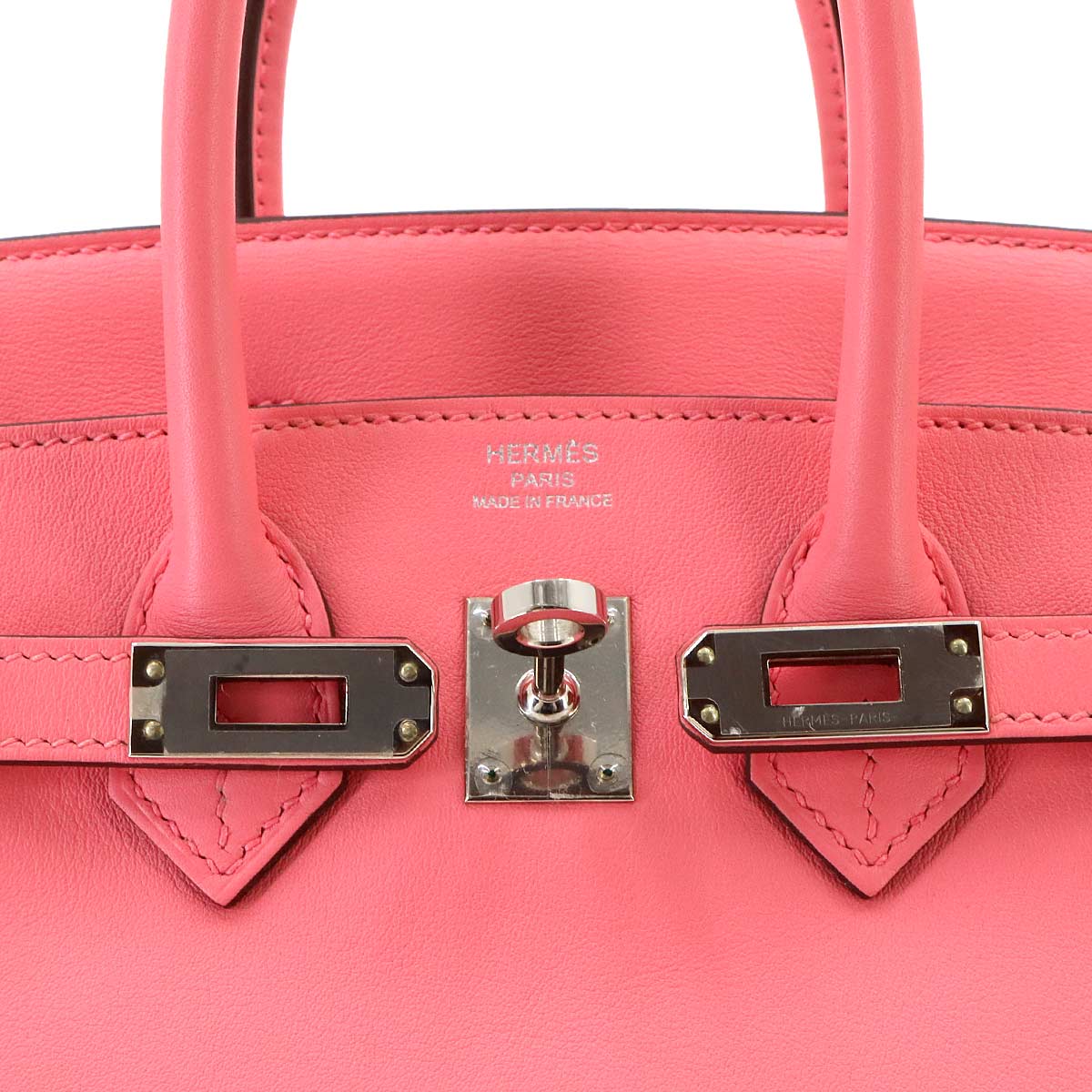 Birkin 25 Hand Bag Swift Leather Rose Azalee Purse Pink