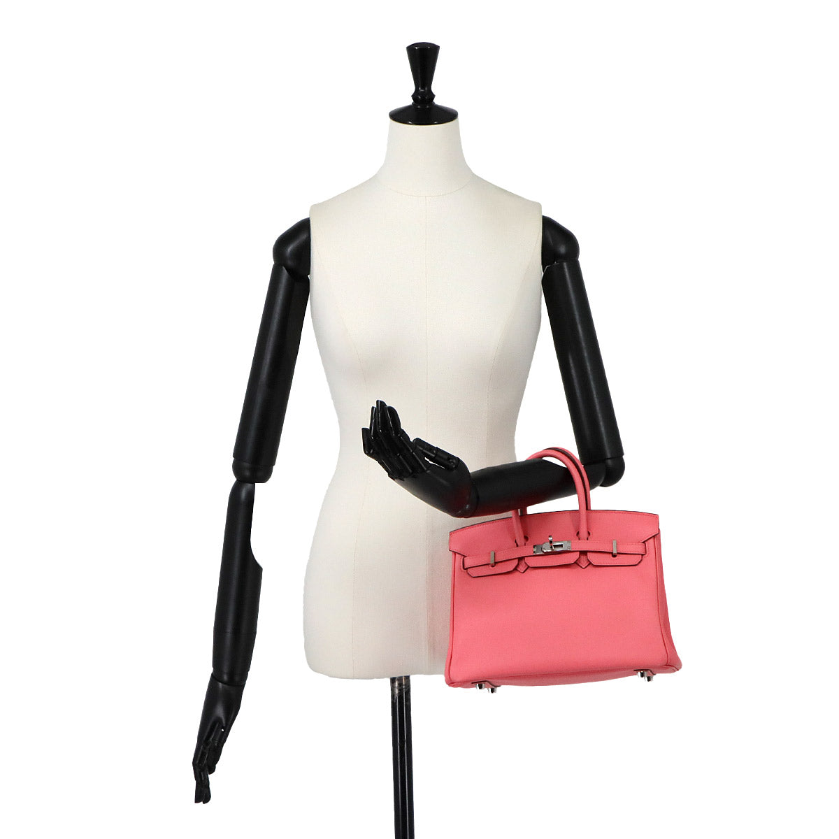 Birkin 25 Hand Bag Swift Leather Rose Azalee Purse Pink