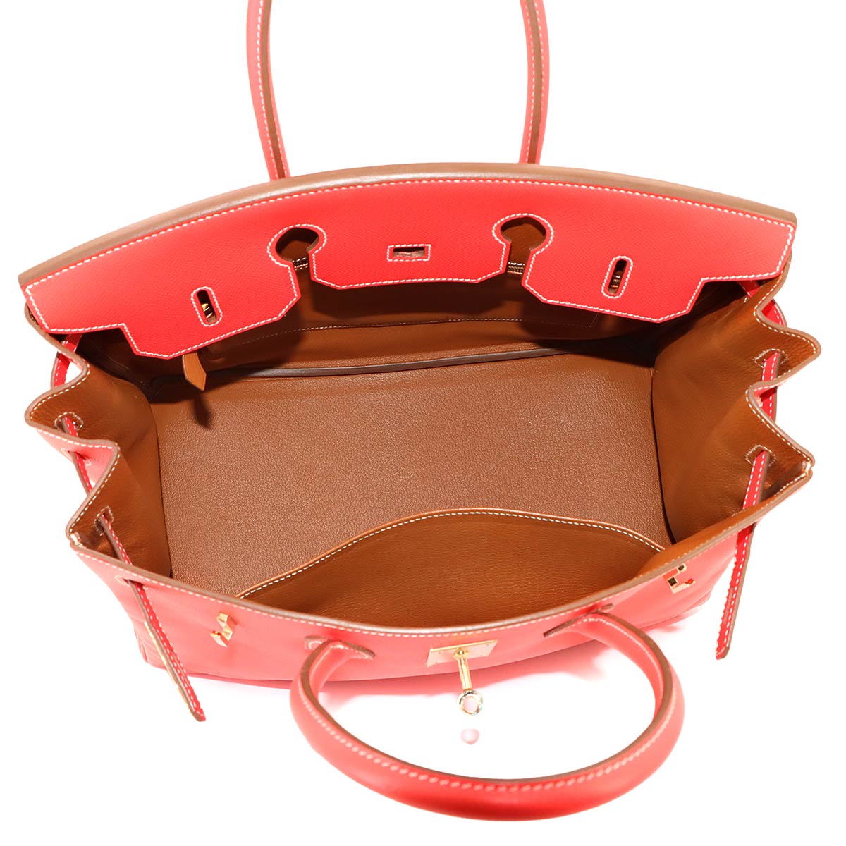 Candy Birkin 35 Veau Epsom Rose Jaipur Gold Hand Bag Purse