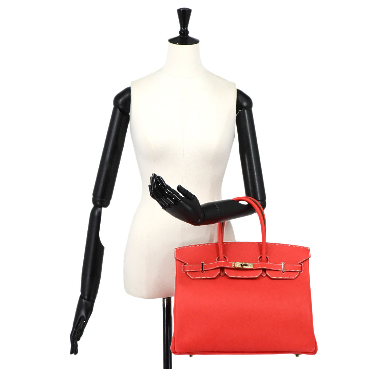 Candy Birkin 35 Hand Bag Epsom Rose Jaipur Gold Purse