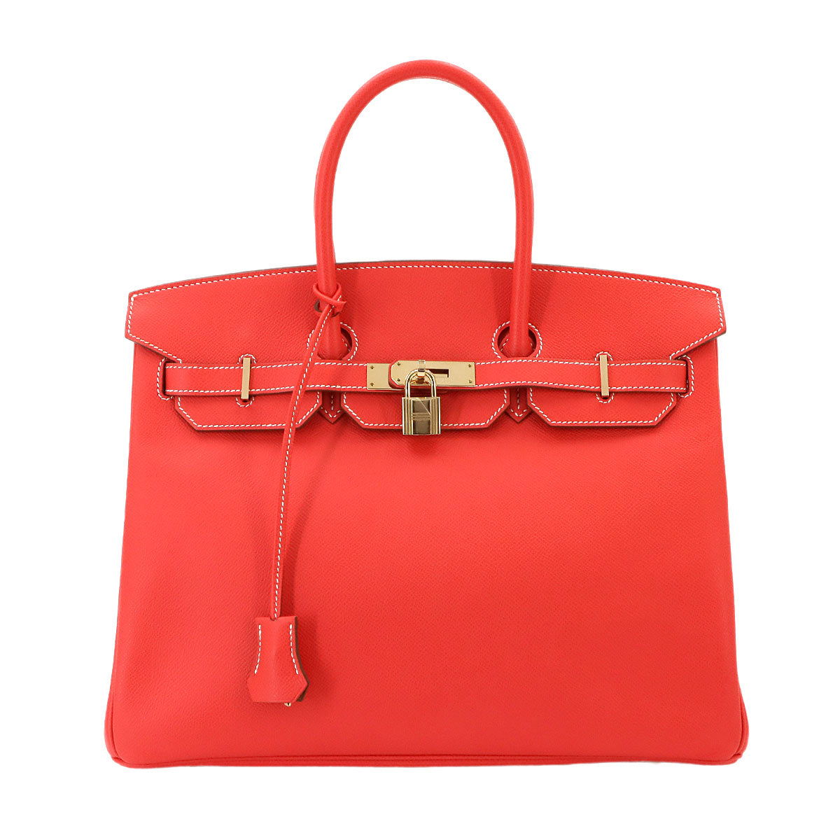Candy Birkin 35 Hand Bag Epsom Rose Jaipur Gold Purse