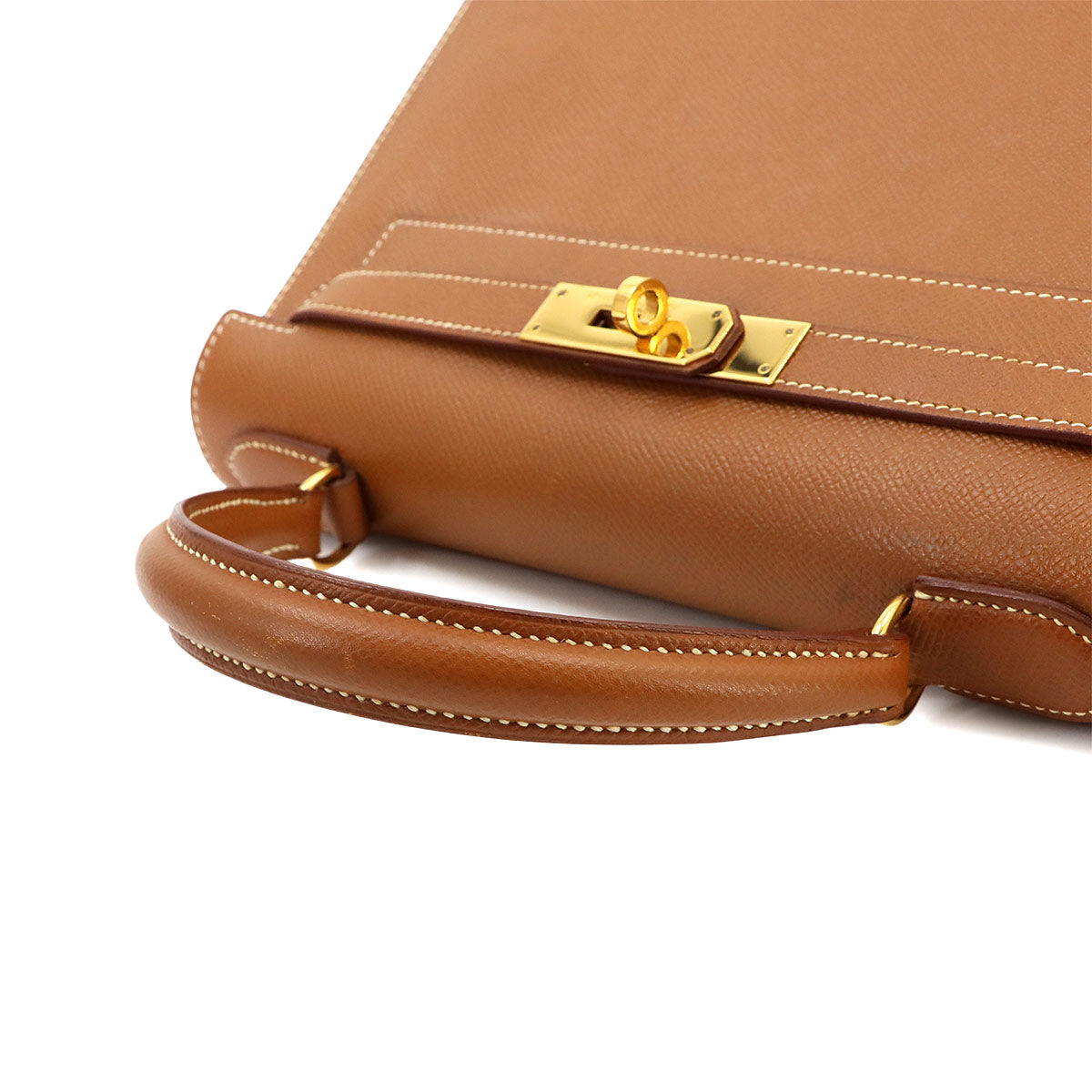 Kelly 28 Couchevel Epsom Gold 2way Hand Shoulder Bag Purse
