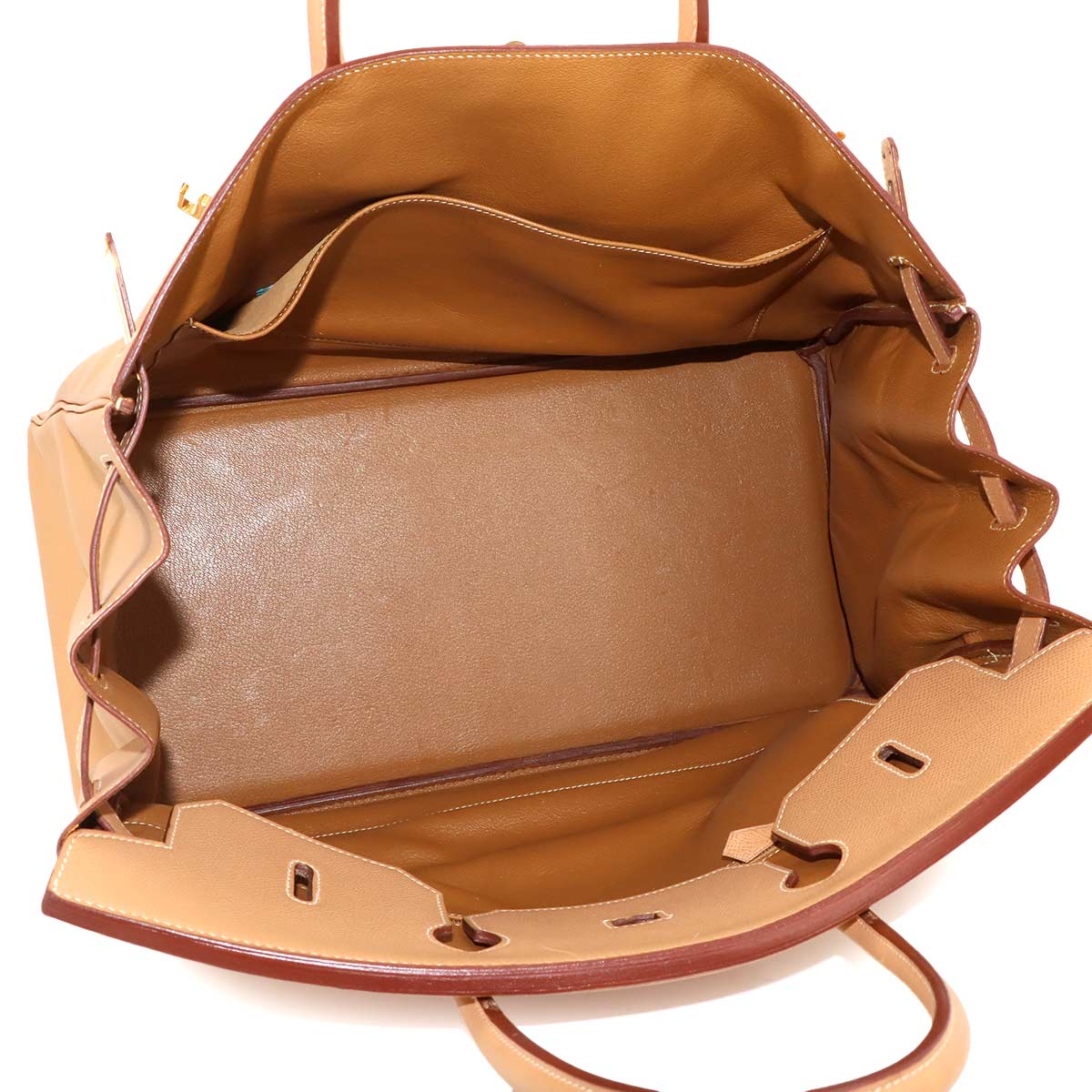Birkin 40 Hand Bag Couchevel Epsom Natural Purse