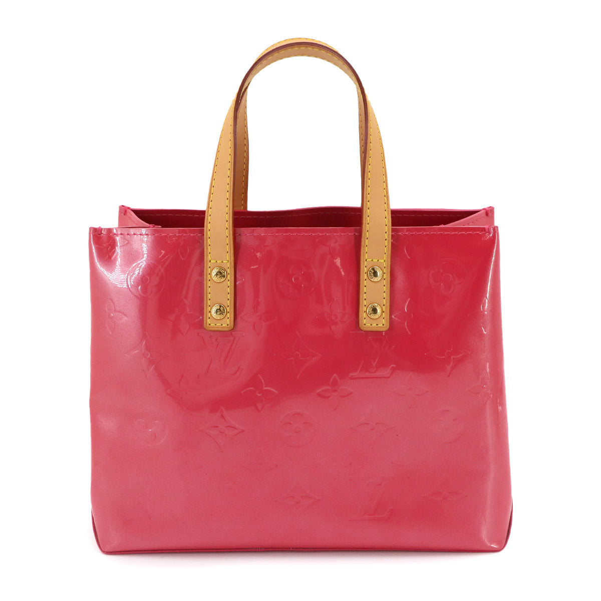 Monogram Vernis Reade PM Hand Bag Framboise M9132F