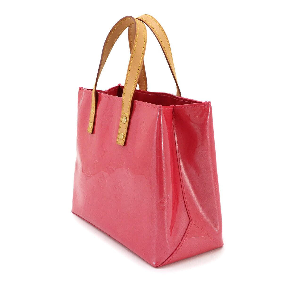 Monogram Vernis Reade PM Hand Bag Framboise M9132F
