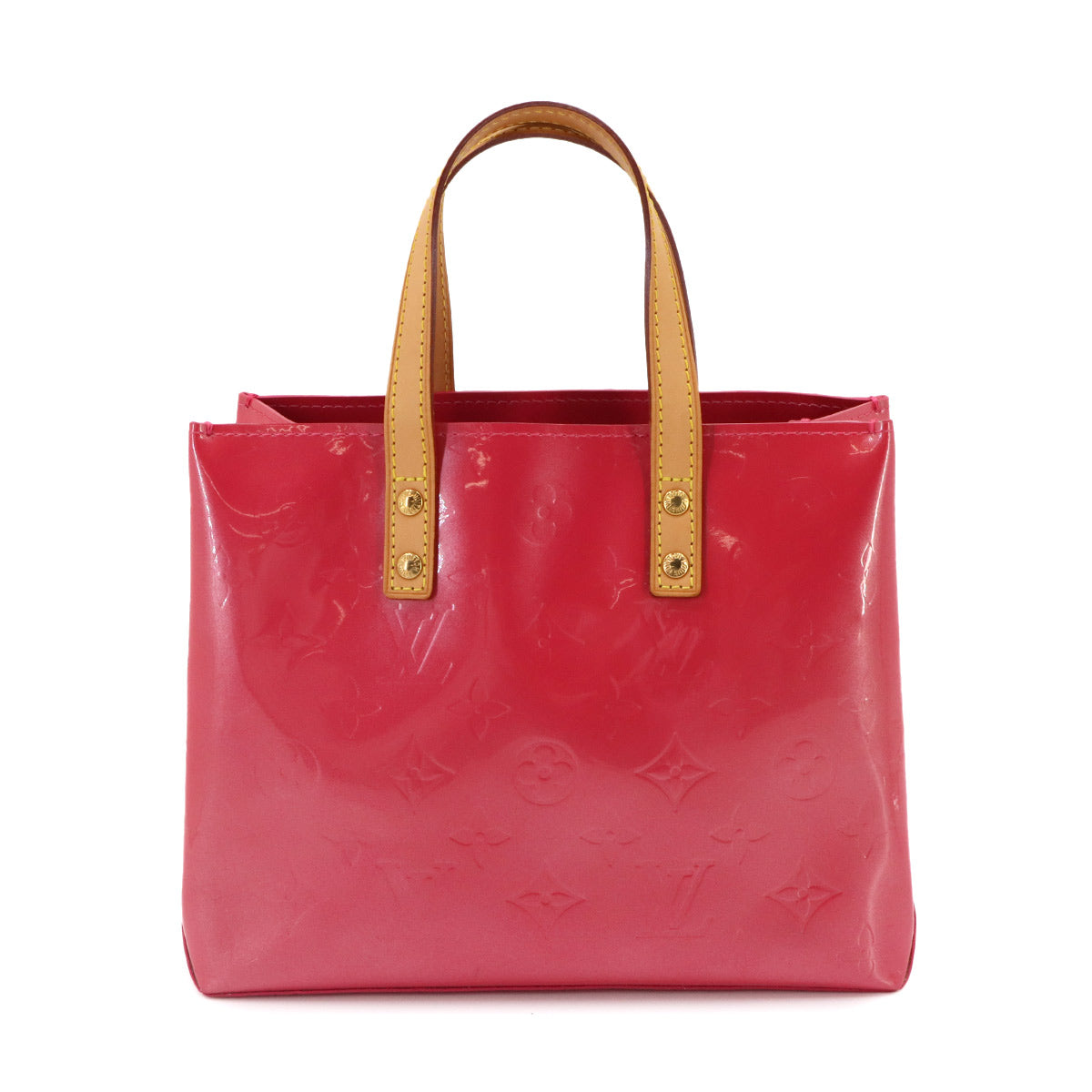 Monogram Vernis Reade PM Hand Bag Framboise M9132F