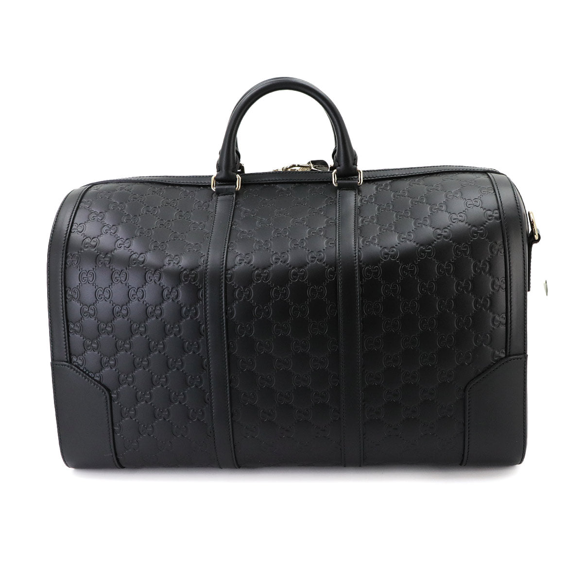 Guccissima Boston Shoulder Bag Leather Black 406380