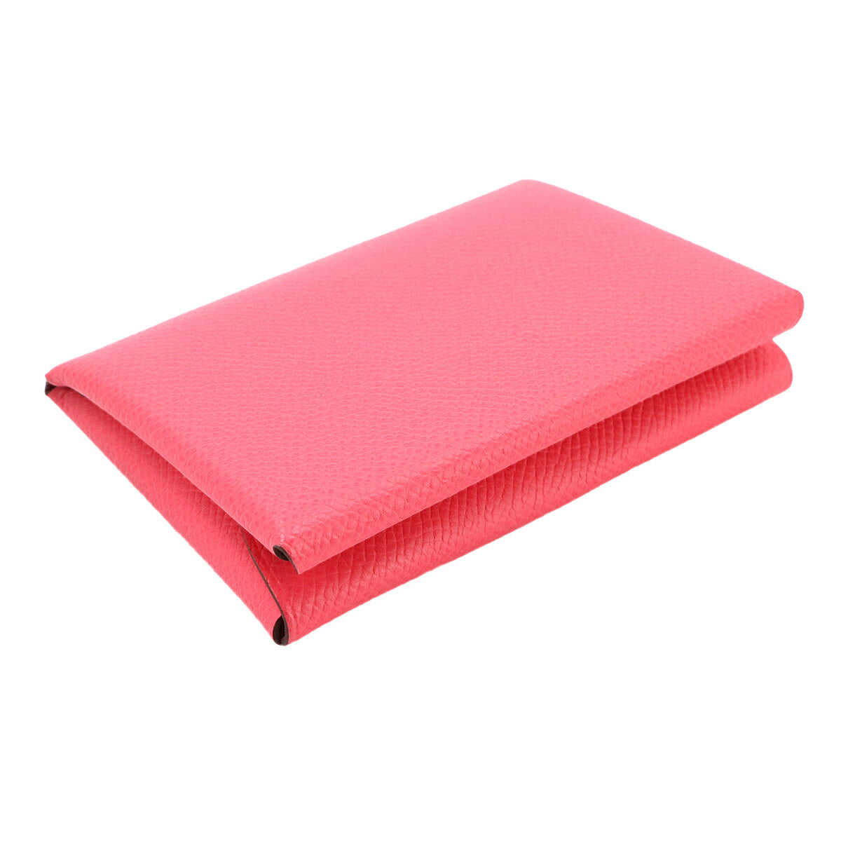 Calvi Duo Card Case Veau Epsom Rose Azalee Purse