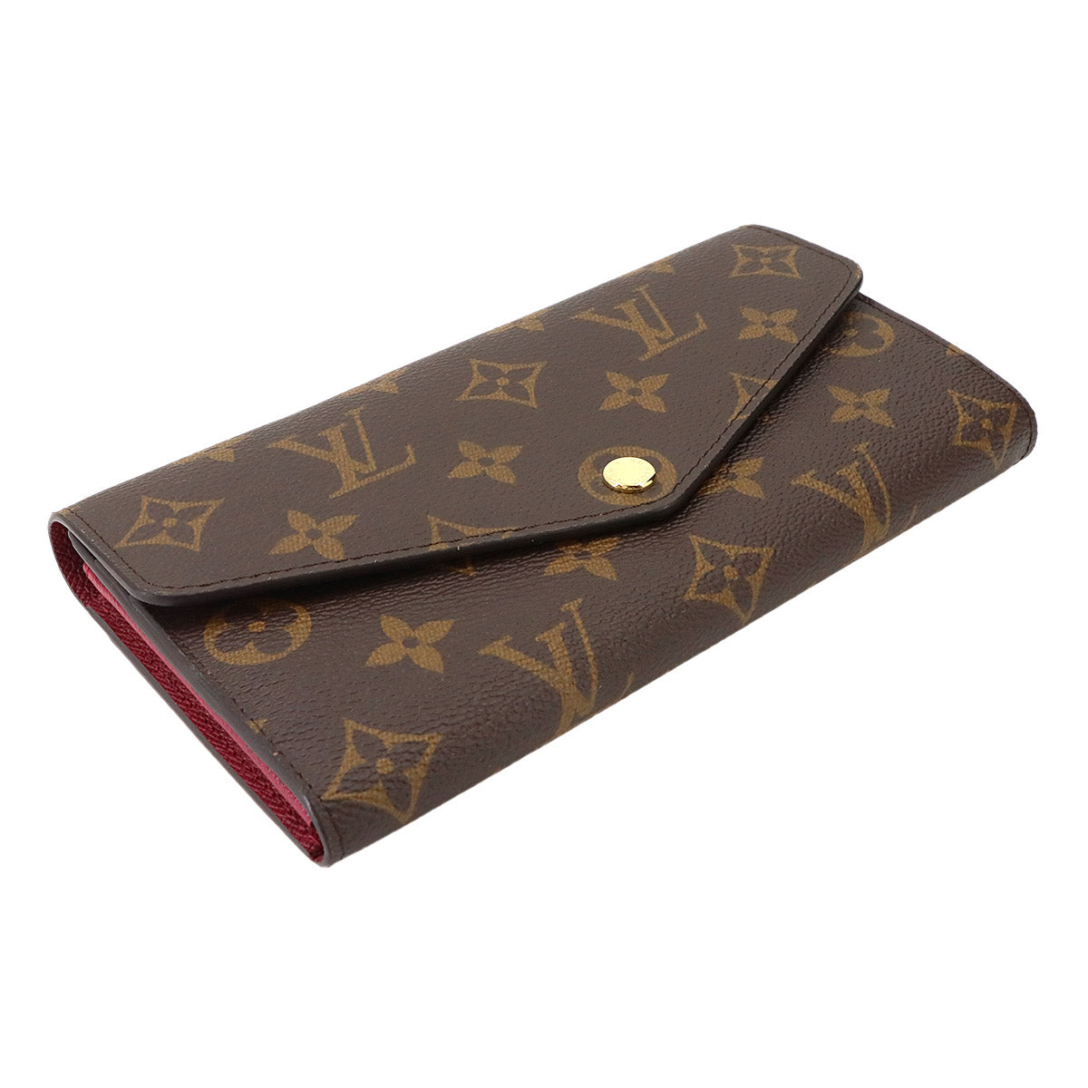 Monogram Sarah Wallet Brown Fuschia M62234 Purse