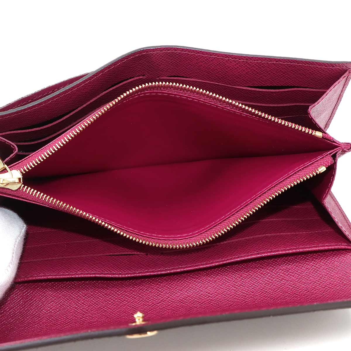 Monogram Sarah Wallet Brown Fuschia M62234 Purse