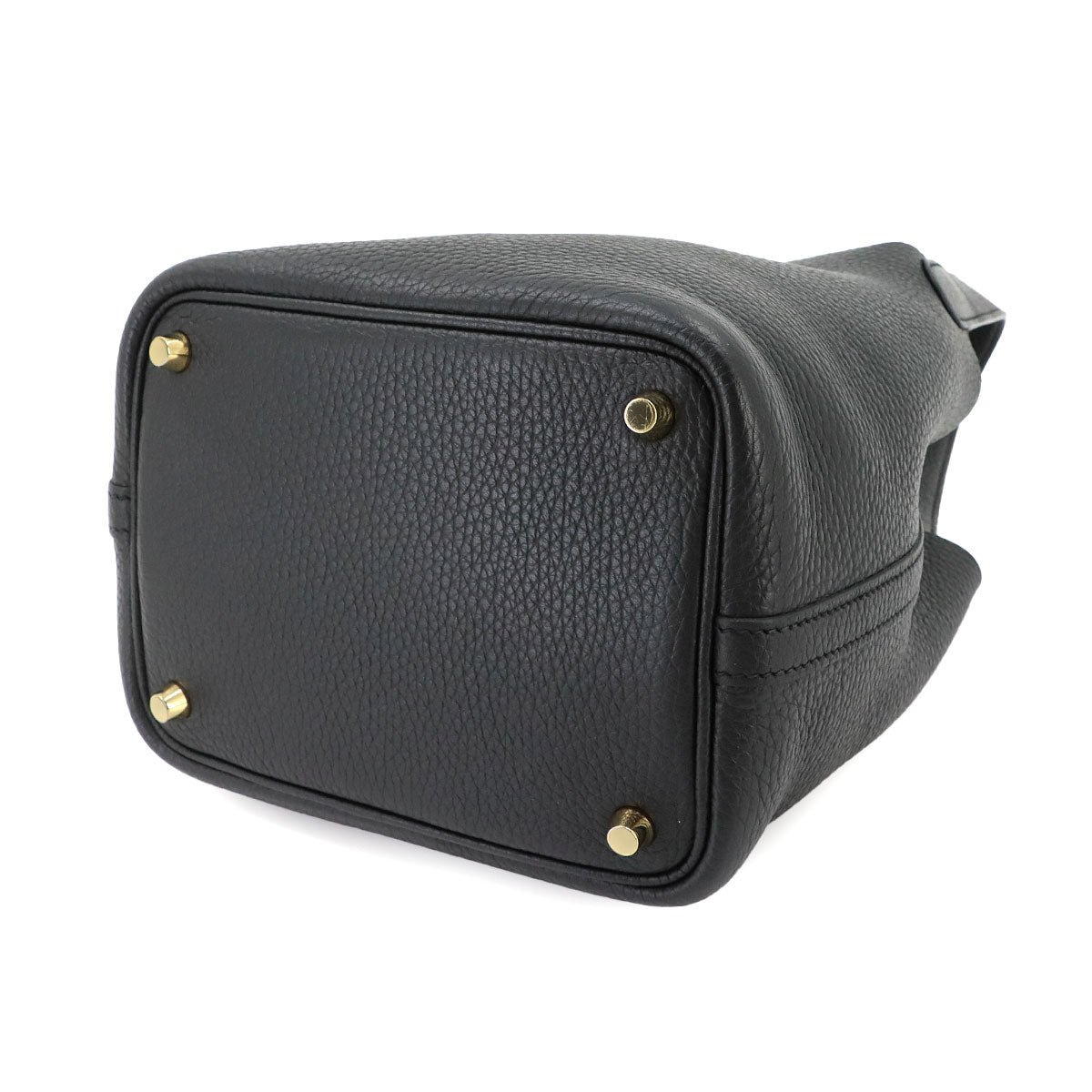 Picotin Lock PM Hand Bag Taurillon Clemence Black B